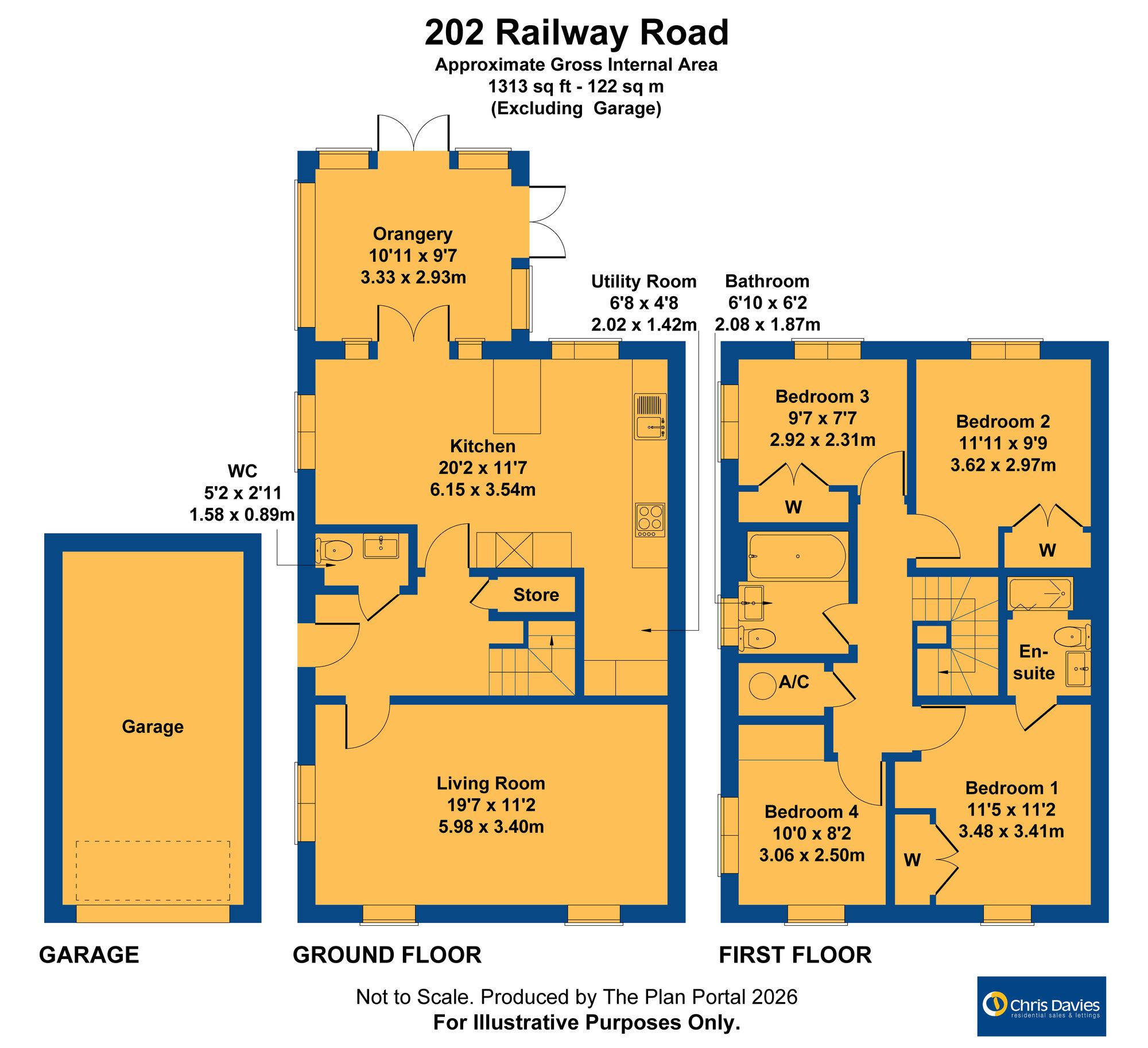 202 Railway Road, Barry floorplan