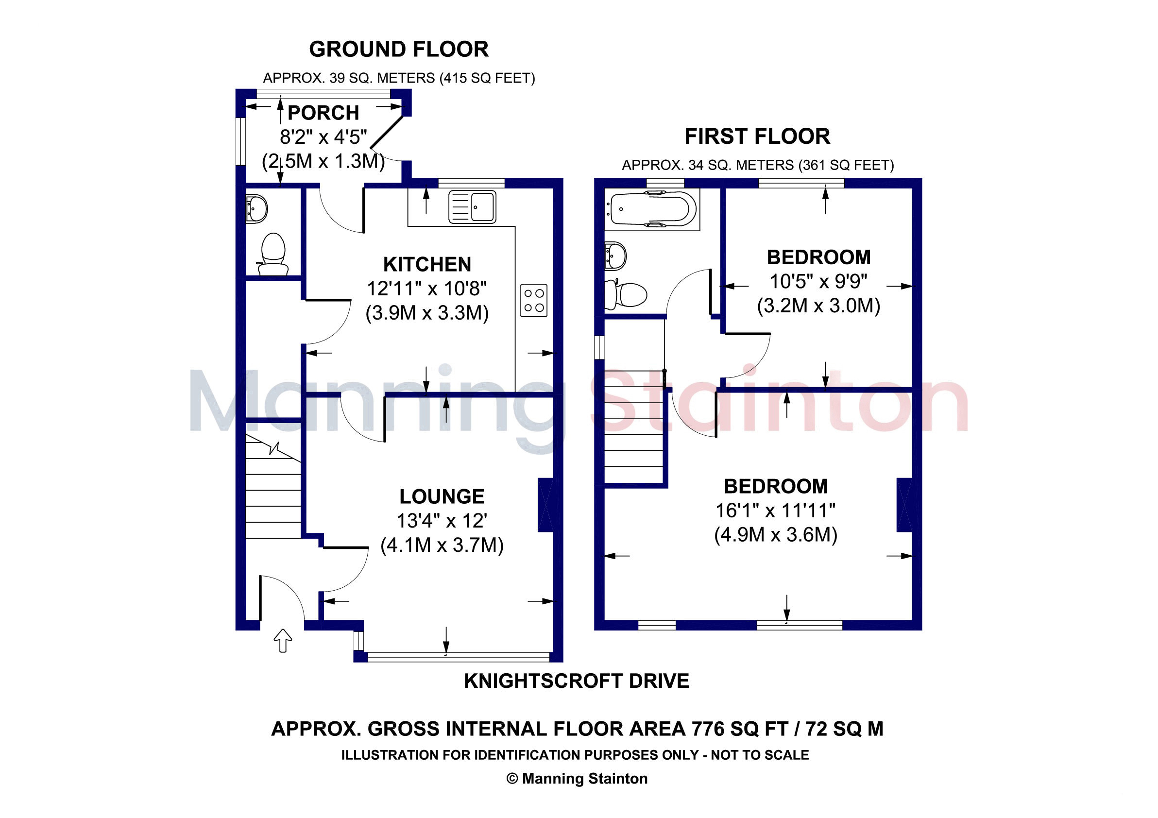14, Knightscroft Drive, Leeds floorplan