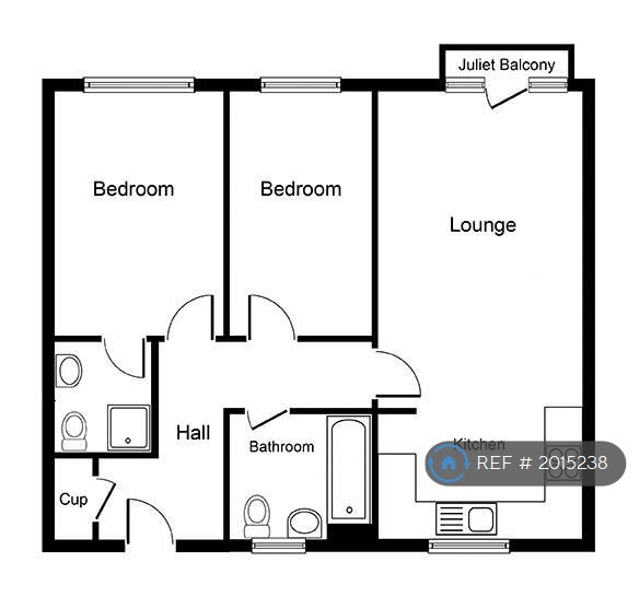 Flat, Abbey Court Bramford Road, Ipswich floorplan