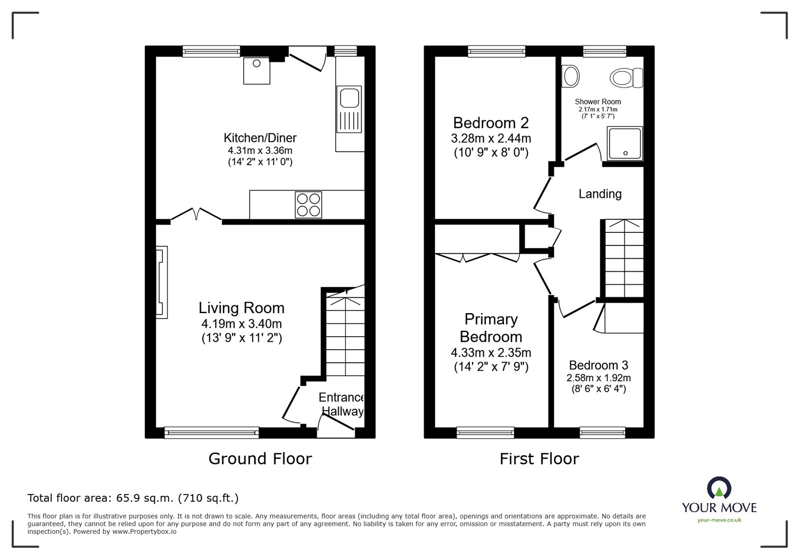 24, Red Bank Terrace, Cumbria floorplan