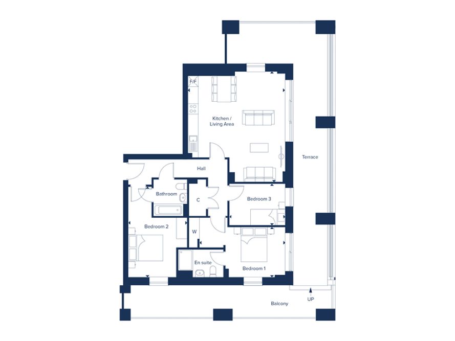 364, Overgate, Milton Keynes floorplan