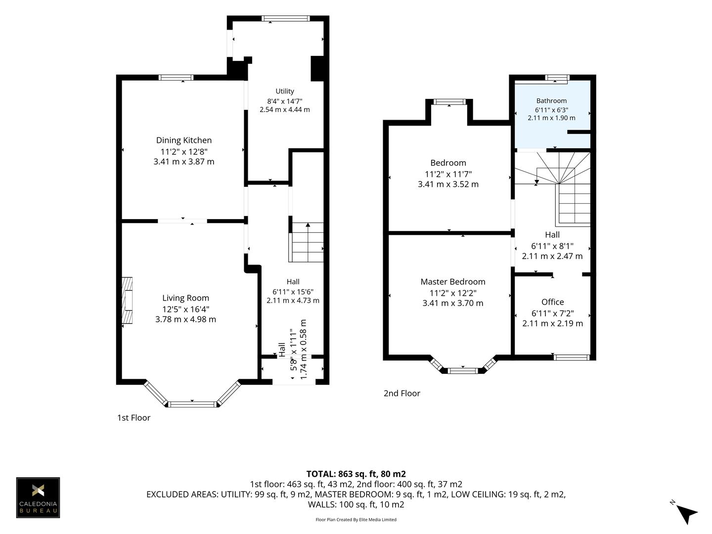 91, Montrose Street, Clydebank floorplan