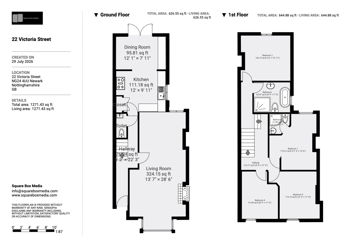 22, Victoria Street, Newark floorplan
