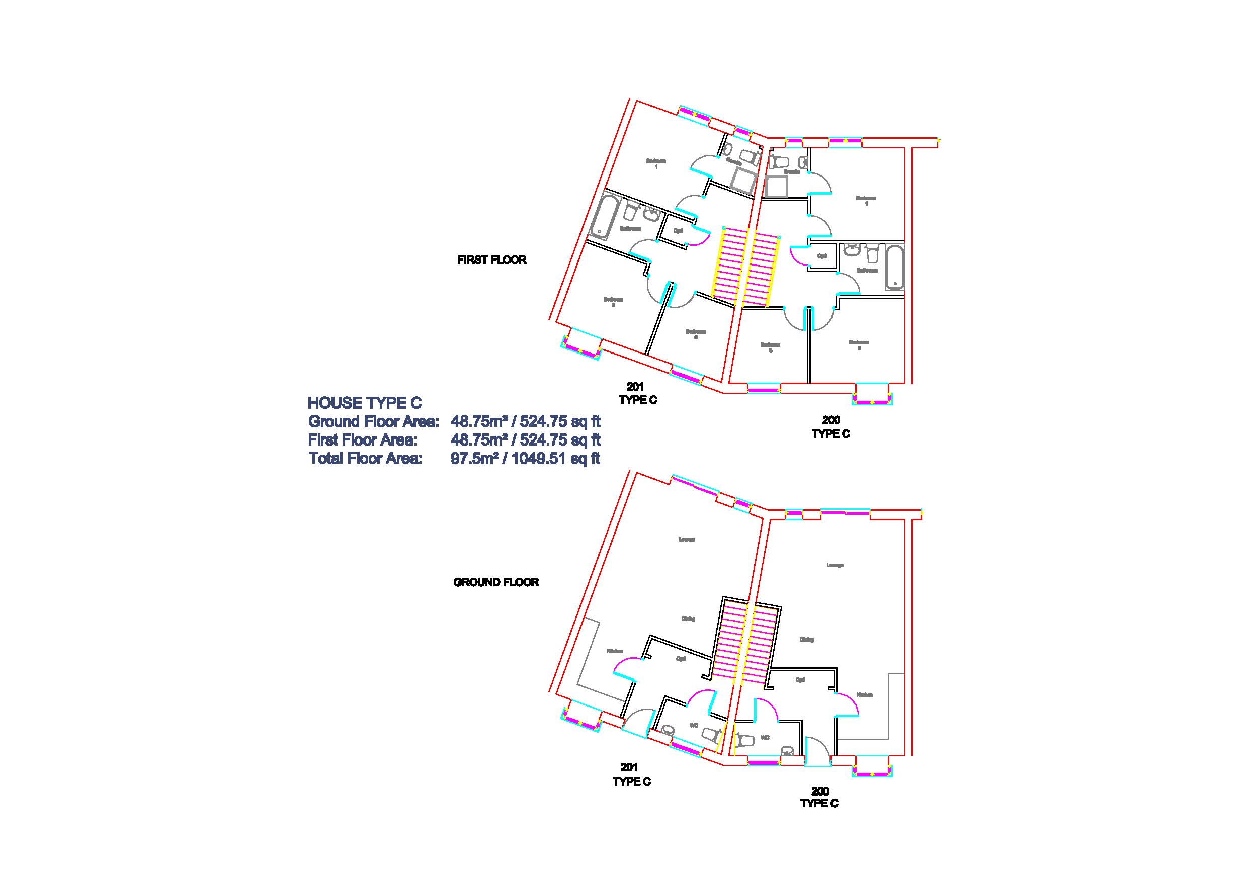 3 Bedrooms Terraced house for sale in Plot 201 Britannia Gate, Palgrave Road (C Type), Bedford MK42
