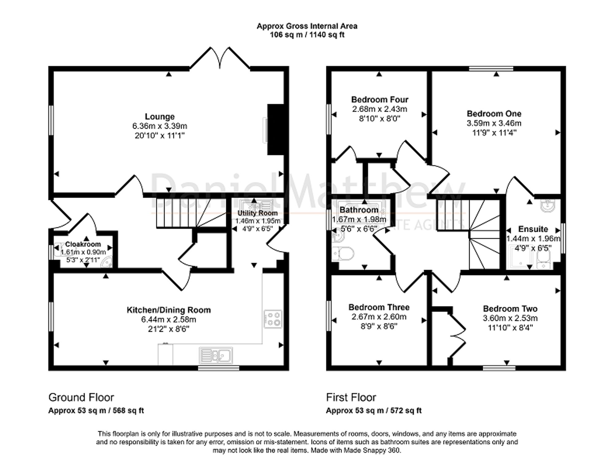 28 Ffordd Y Draen, Bridgend floorplan