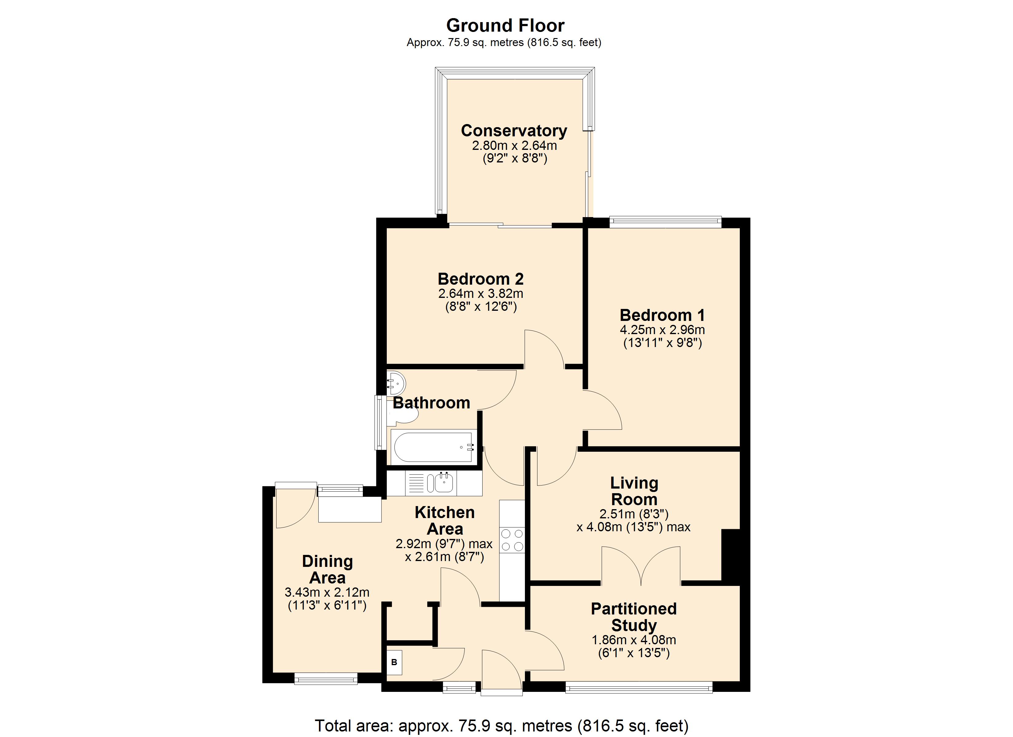 55, Seymour Road, Wiltshire floorplan