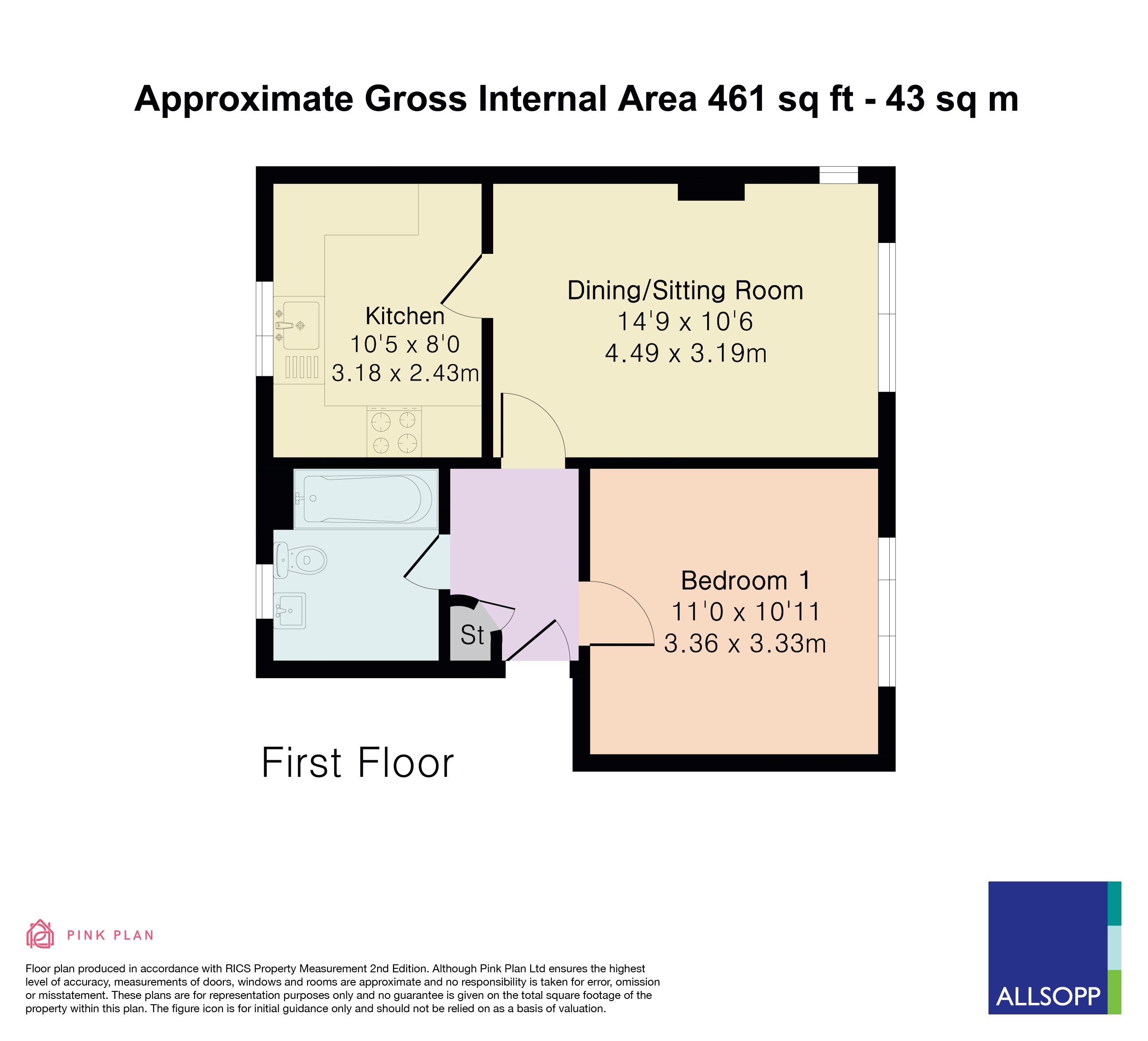 47, Northfield Road, Harpenden floorplan