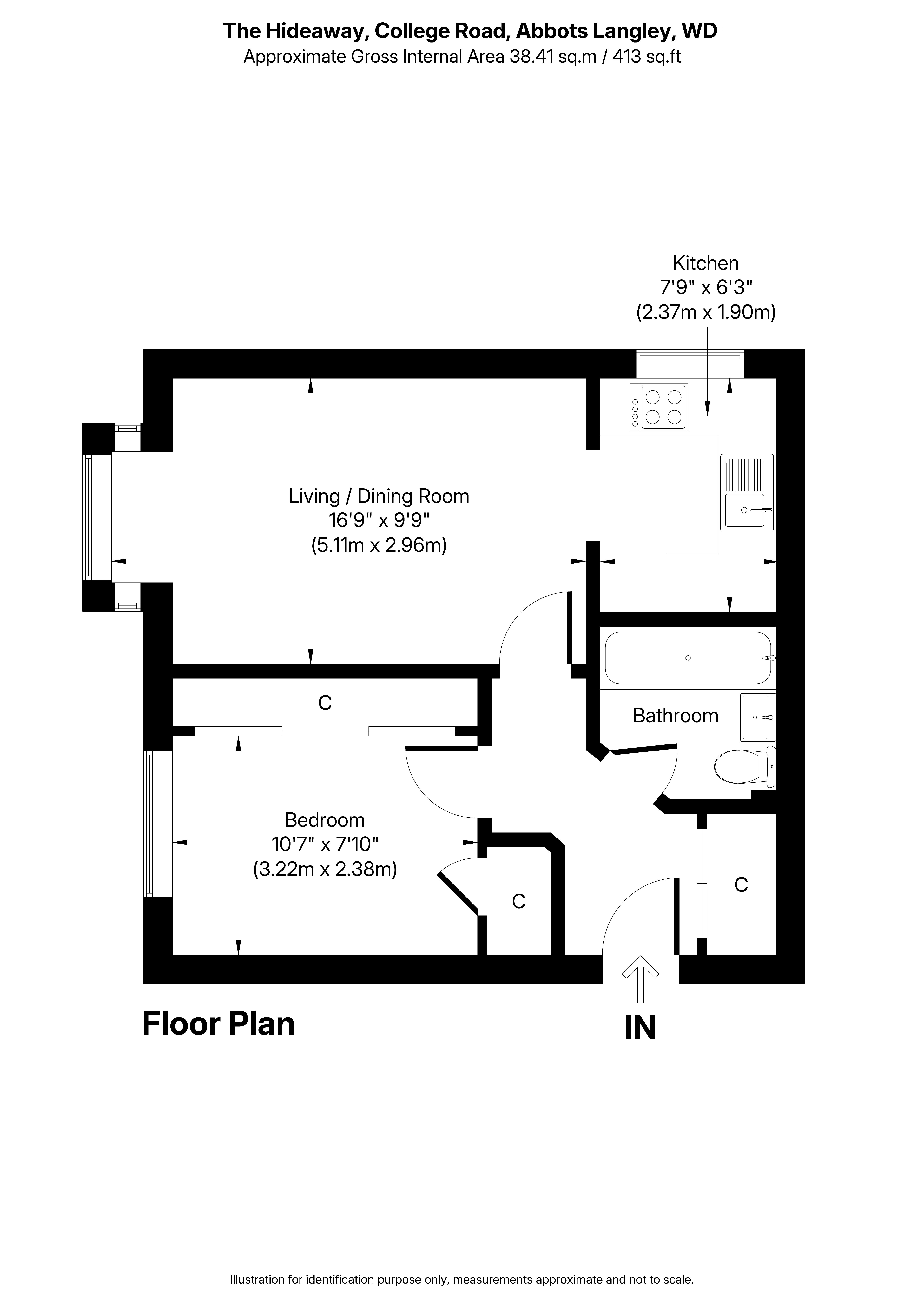Flat 2, The Hideaway,, College Road, Hertfordshire floorplan