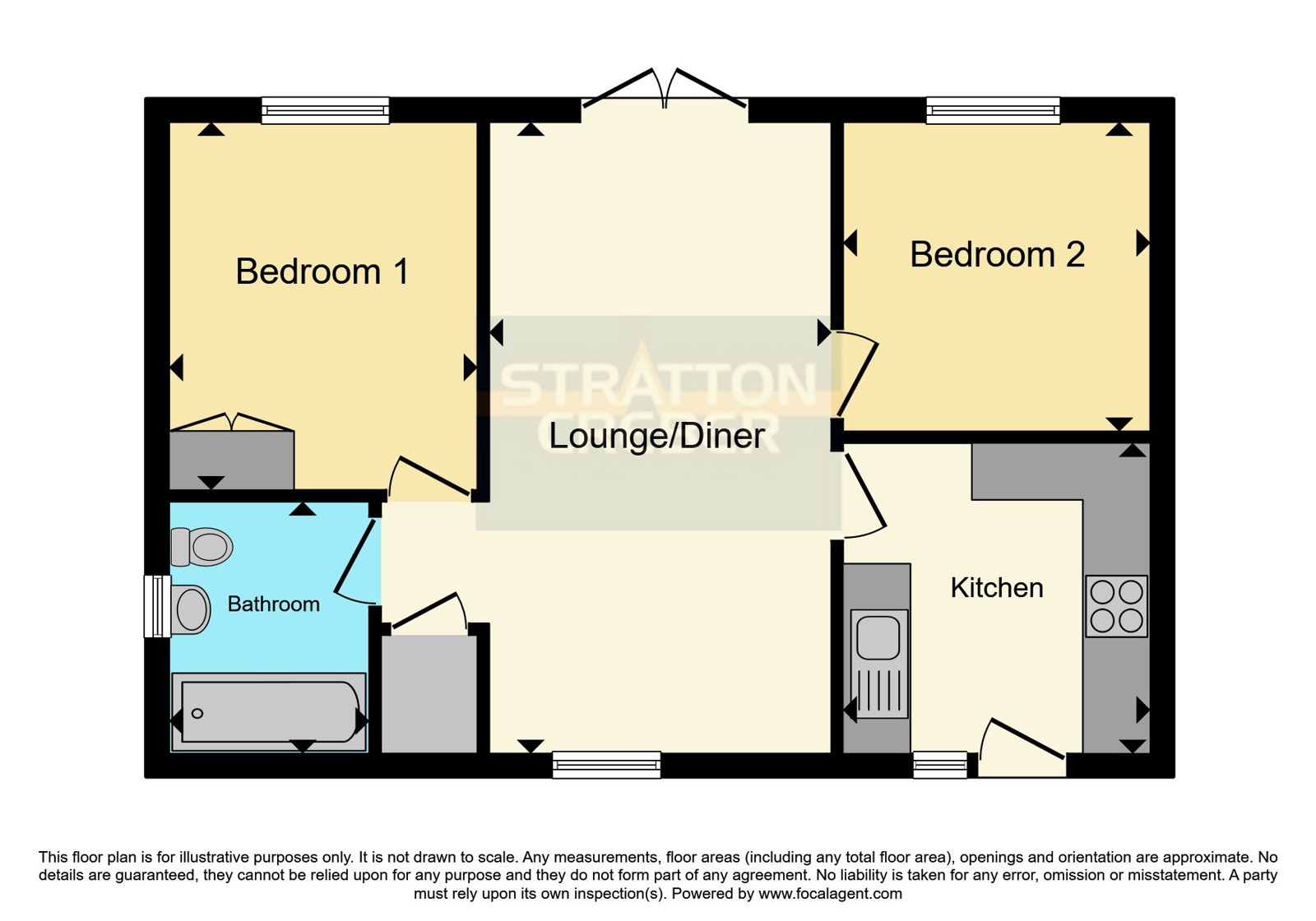 26 Rosecraddoc Lodge Holiday Bungal,, Rosecraddoc, Cornwall floorplan