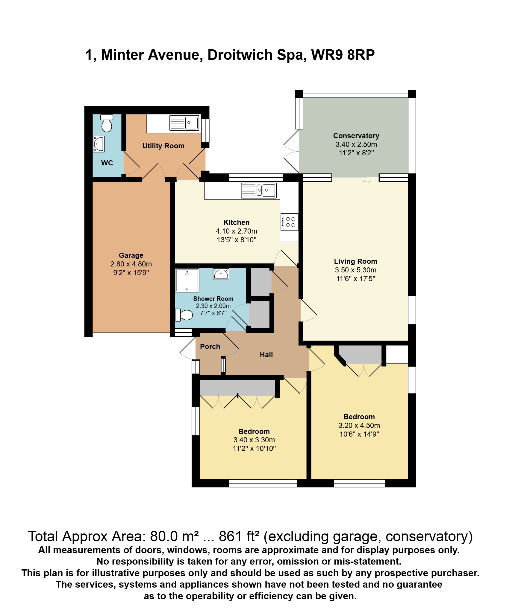 1, Minter Avenue, Worcestershire floorplan