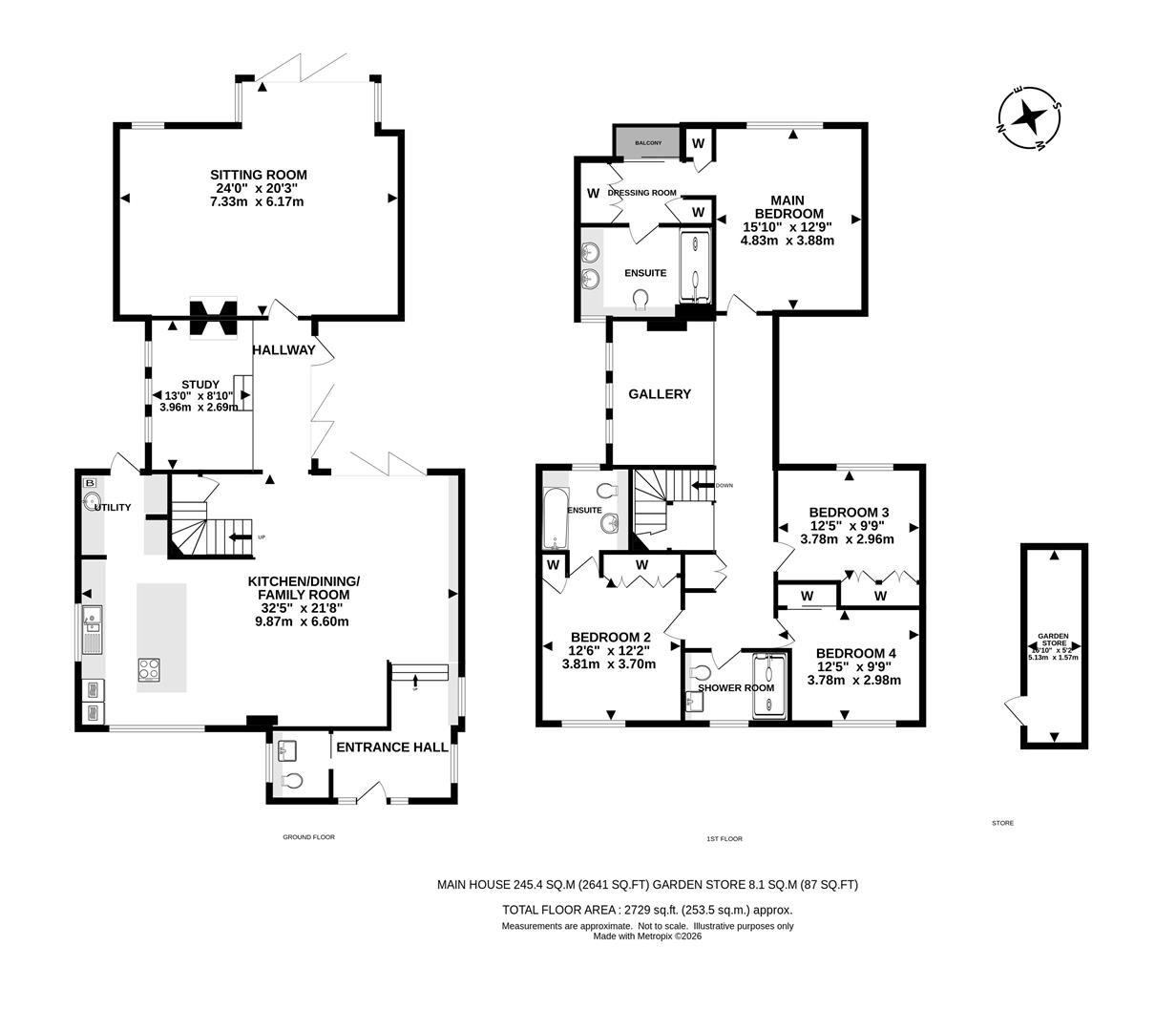 Oakley, Heath Drive, Walton On The Hill floorplan