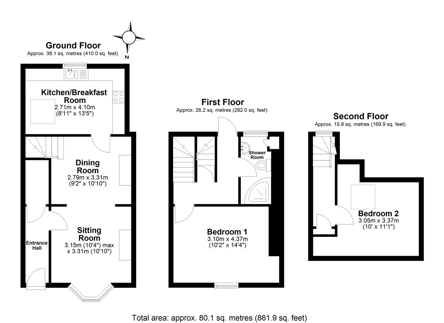 125, Victoria Road, Dartmouth floorplan