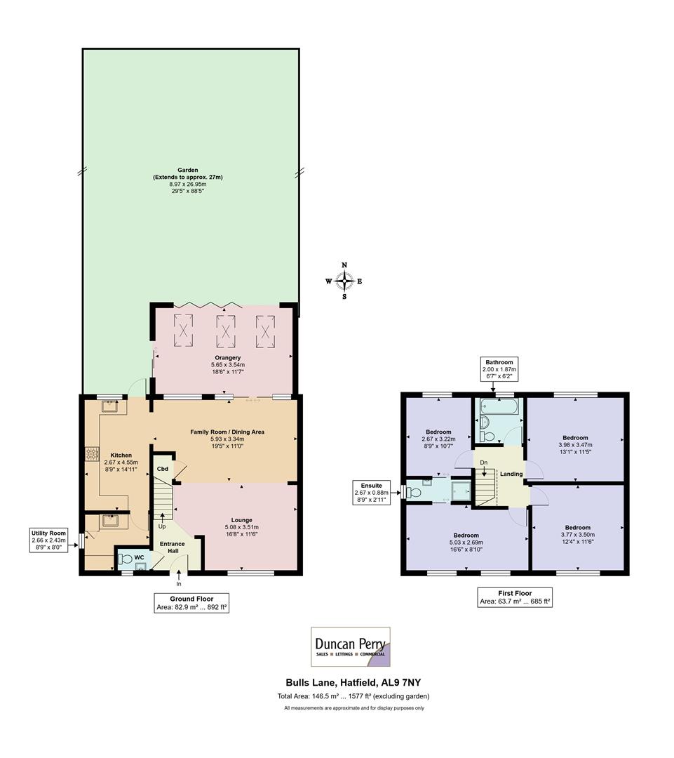 27, Bulls Lane, Welham Green North Mymms Hatfield floorplan