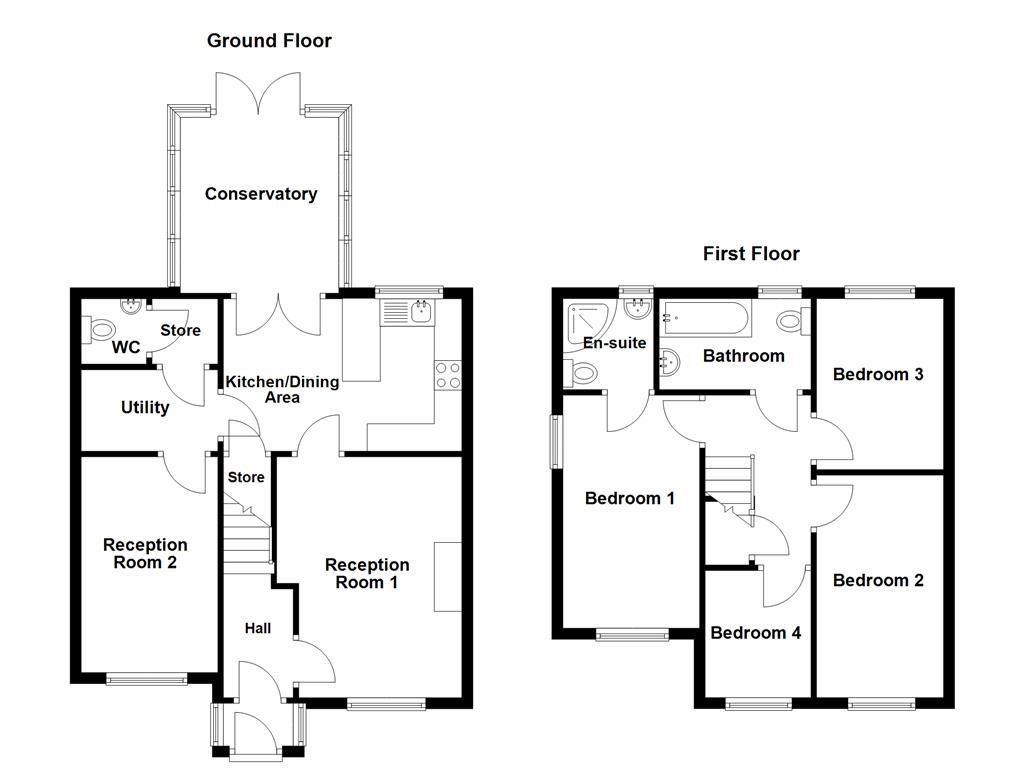 1, Dale View, Blackburn floorplan