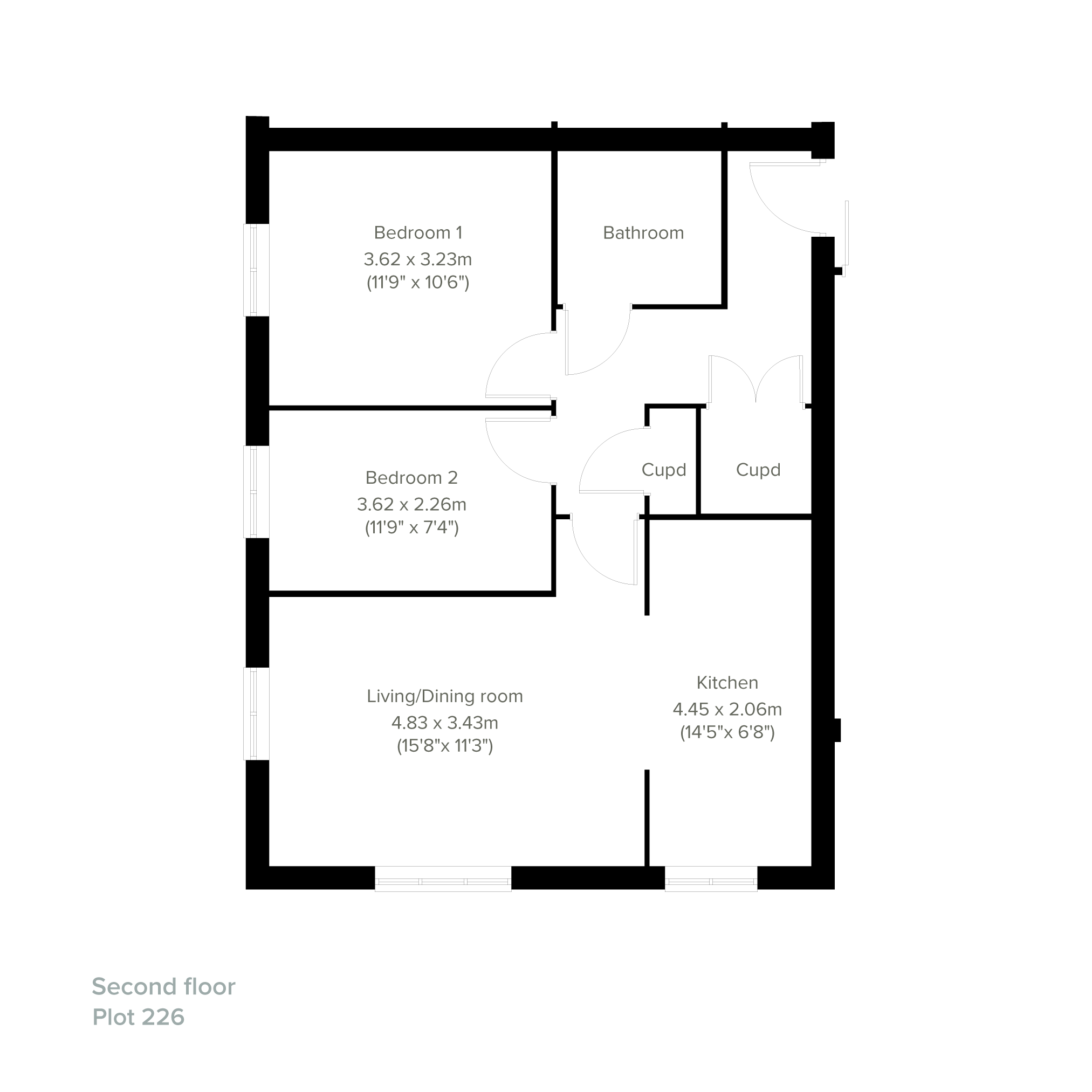 "The Argyll House" at Coldharbour Road, Northfleet, Gravesend DA11, 2 bedroom flat for sale