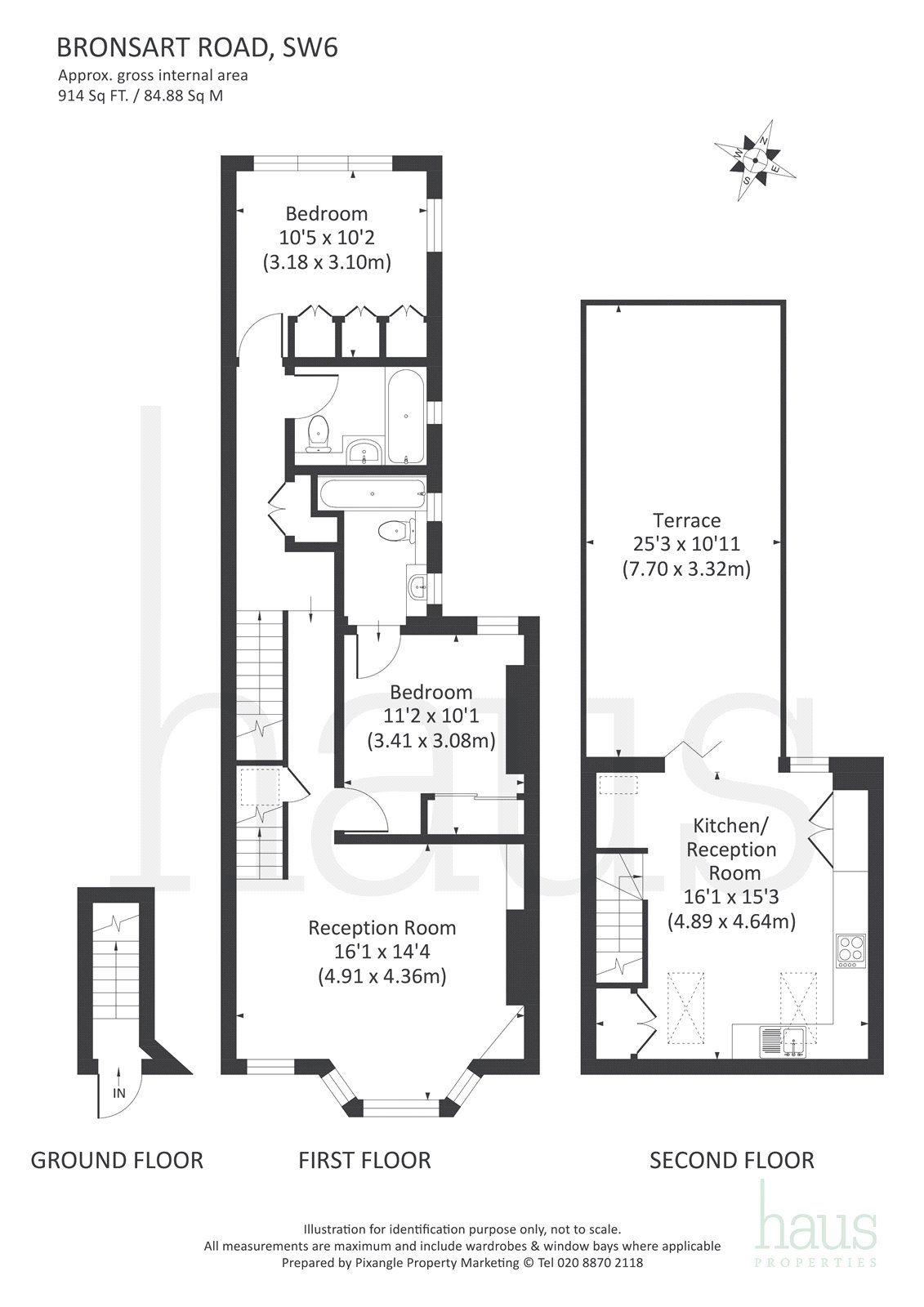 2 Bedrooms Flat to rent in Bronsart Road, Fulham SW6