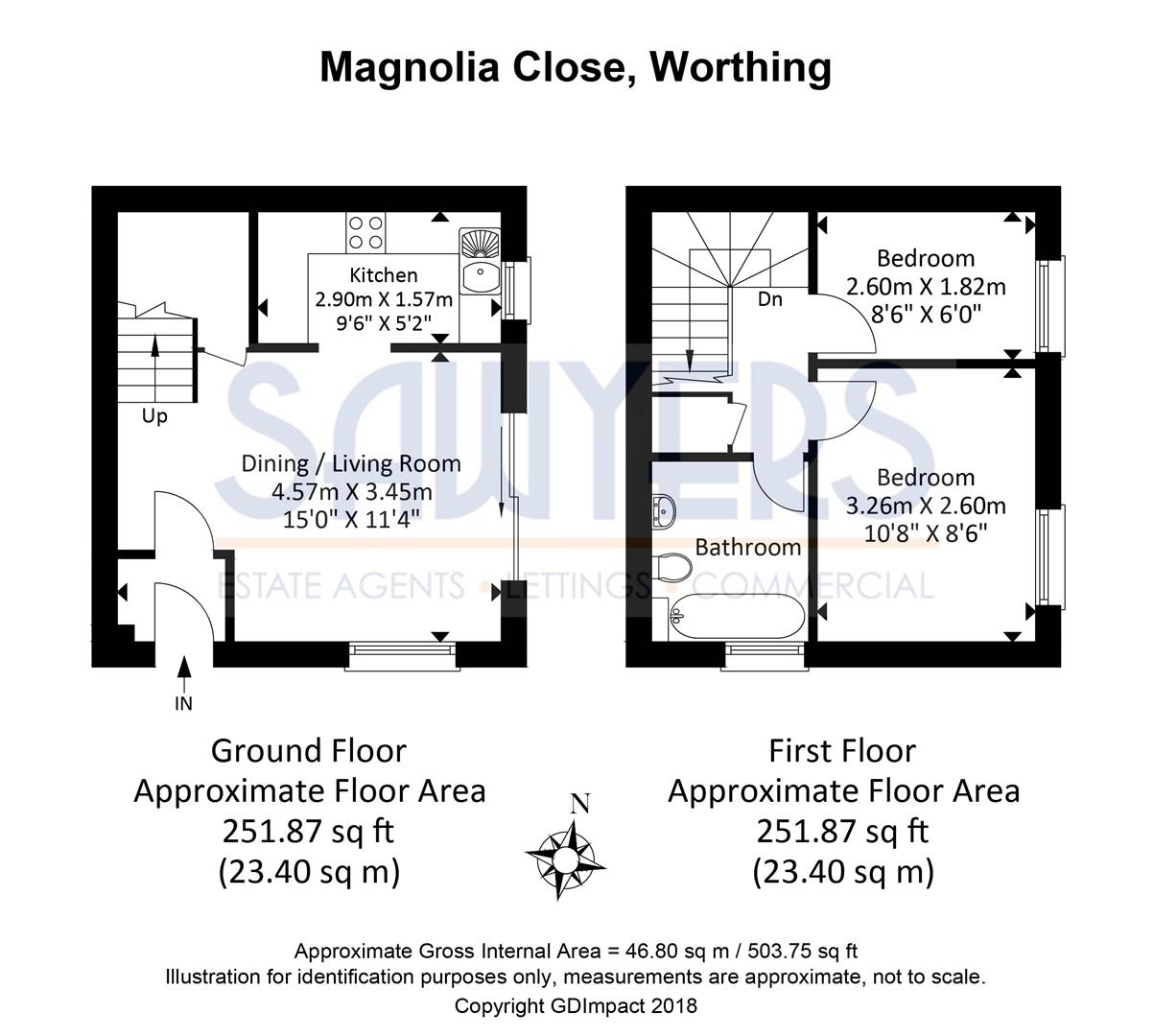2 Bedrooms Terraced house for sale in Magnolia Close, Worthing BN13