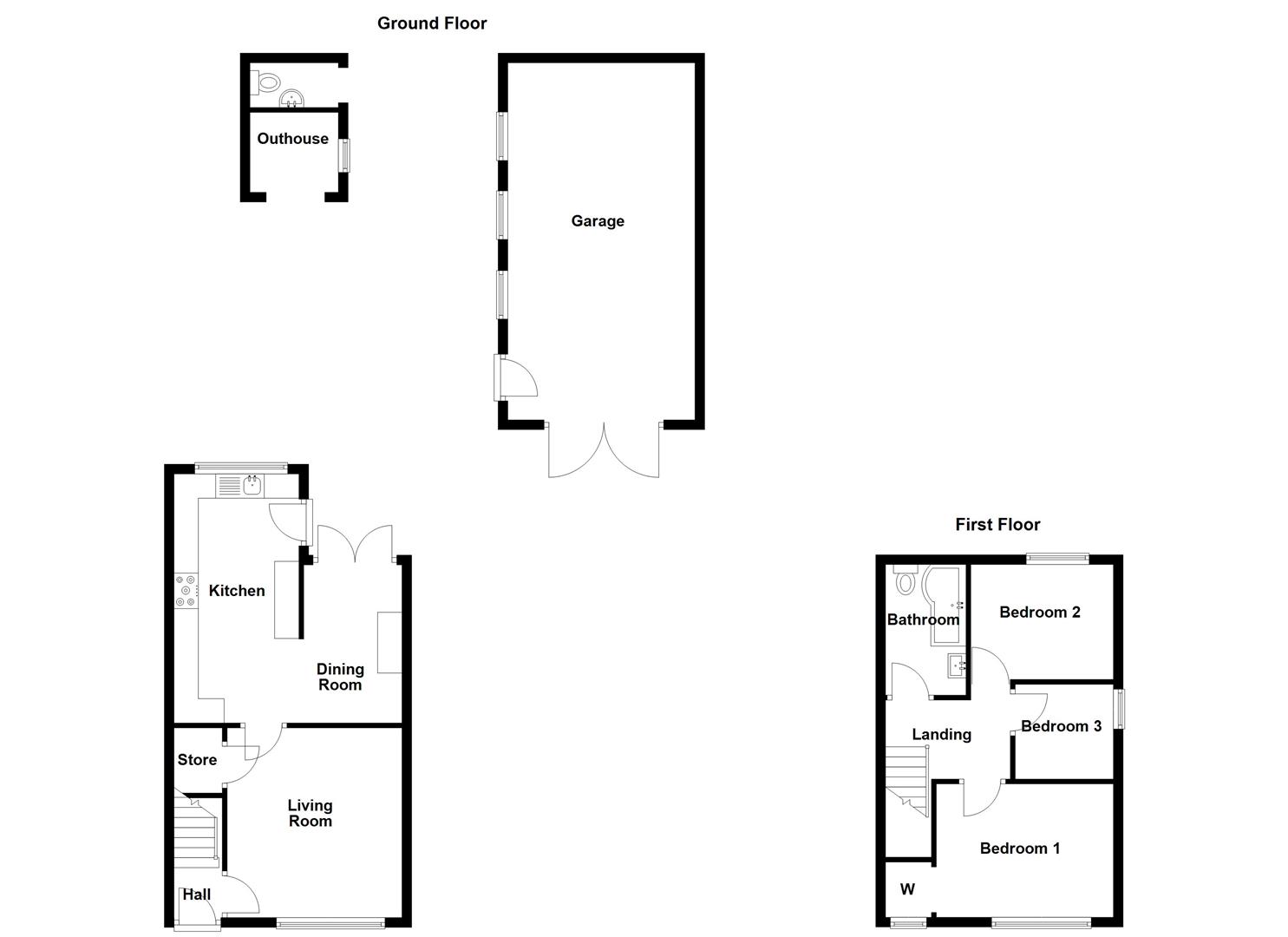 Glenlyn, Willfield Lane, Brown Edge floorplan