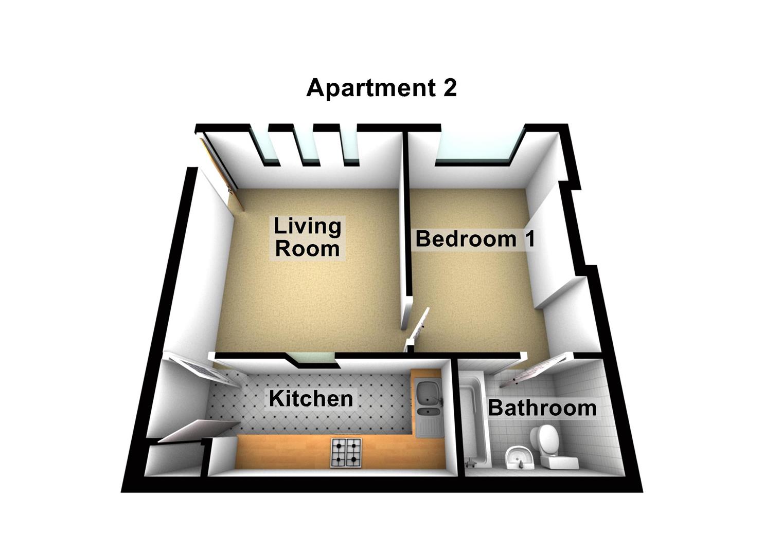 1 Bedrooms Flat to rent in Prescott Street, Halifax HX1
