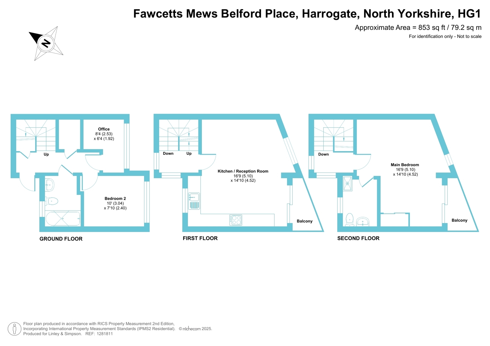 4 Fawcetts Mews,, Belford Place, North Yorkshire floorplan