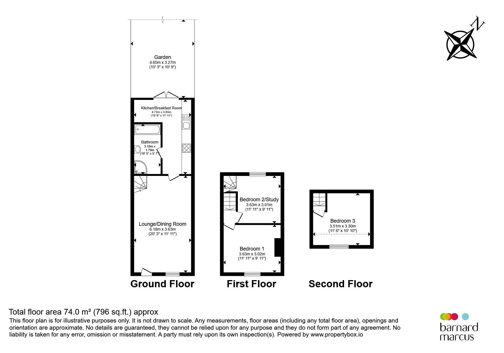 14, Spring Cottages, Horsham Road, DORKING floorplan