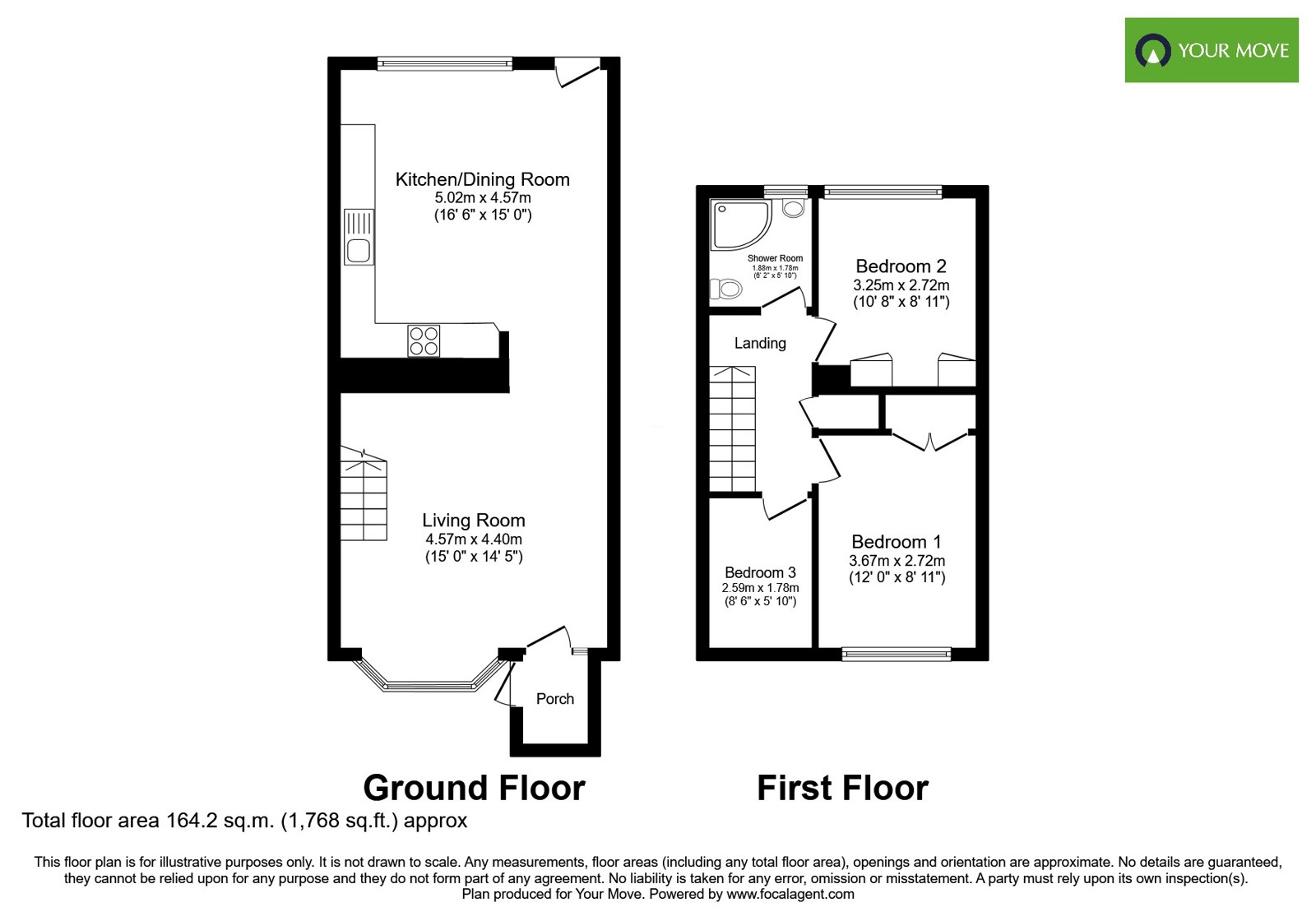 105, Priorylands, Burton-on-Trent floorplan