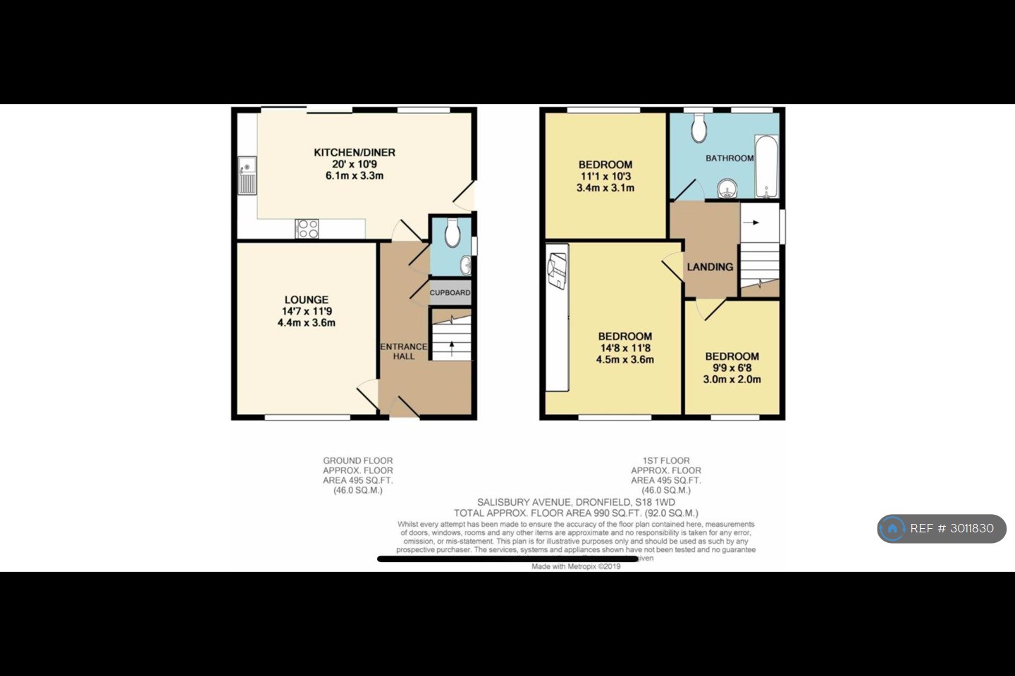 Salisbury Avenue, Dronfield floorplan