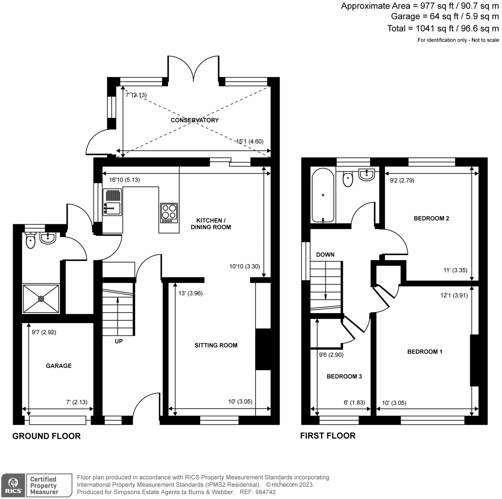 Riverdale, Wrecclesham, Farnham GU10, 3 bedroom semidetached house for