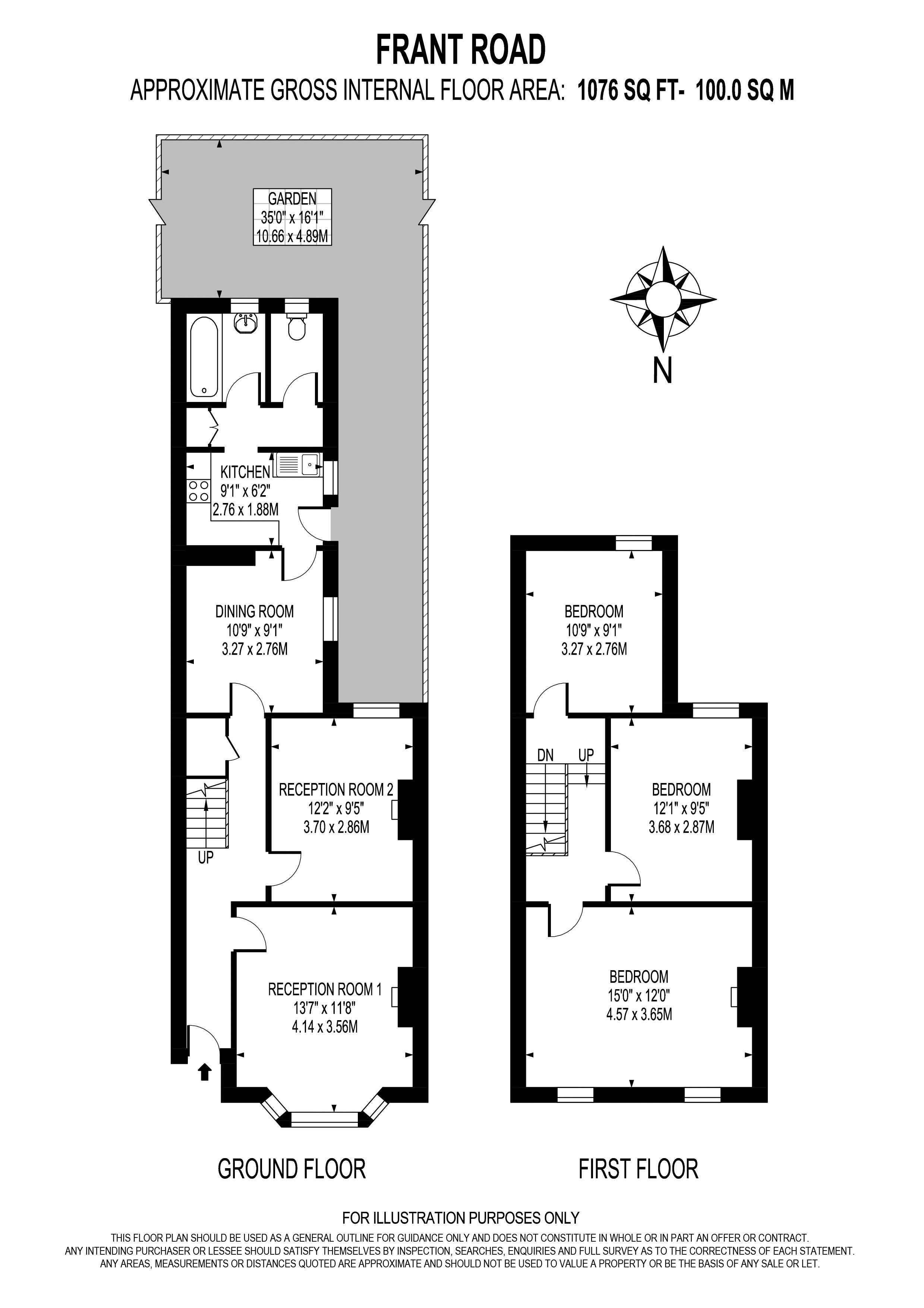 Frant Road, Thornton Heath CR7, 3 bedroom terraced house for sale