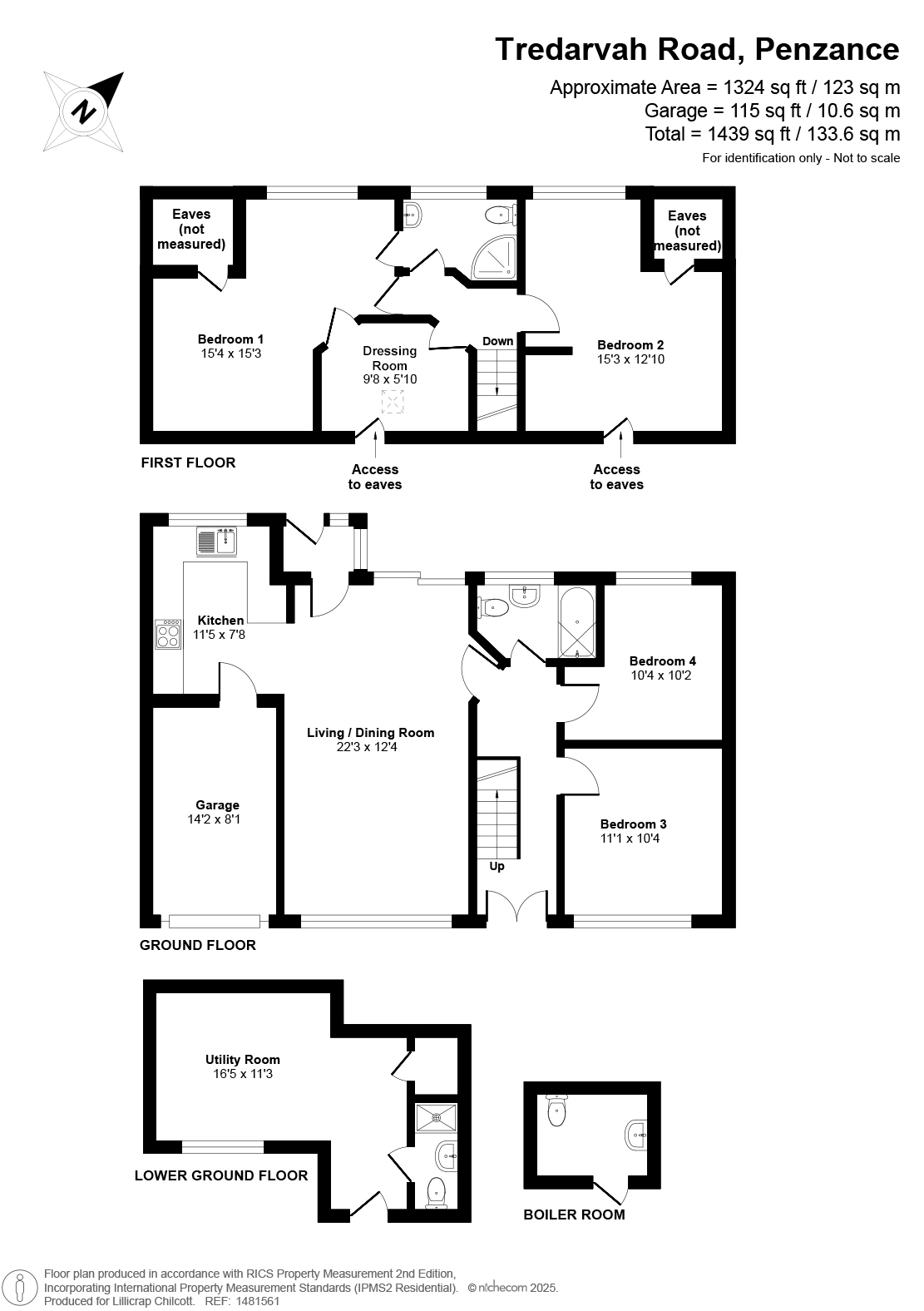 21 Tredarvah Road, Penzance floorplan