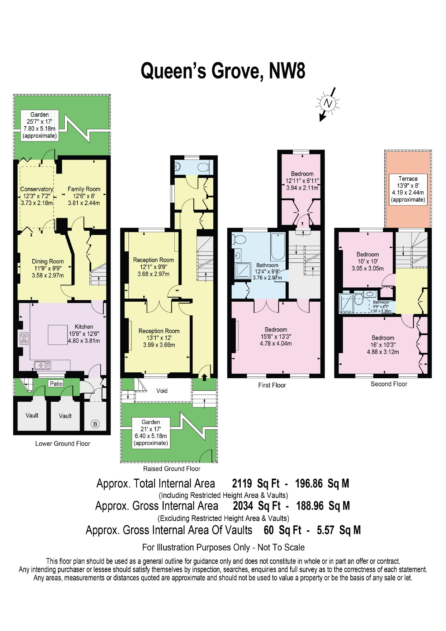 4 Bedrooms  to rent in Queens Grove, London NW8