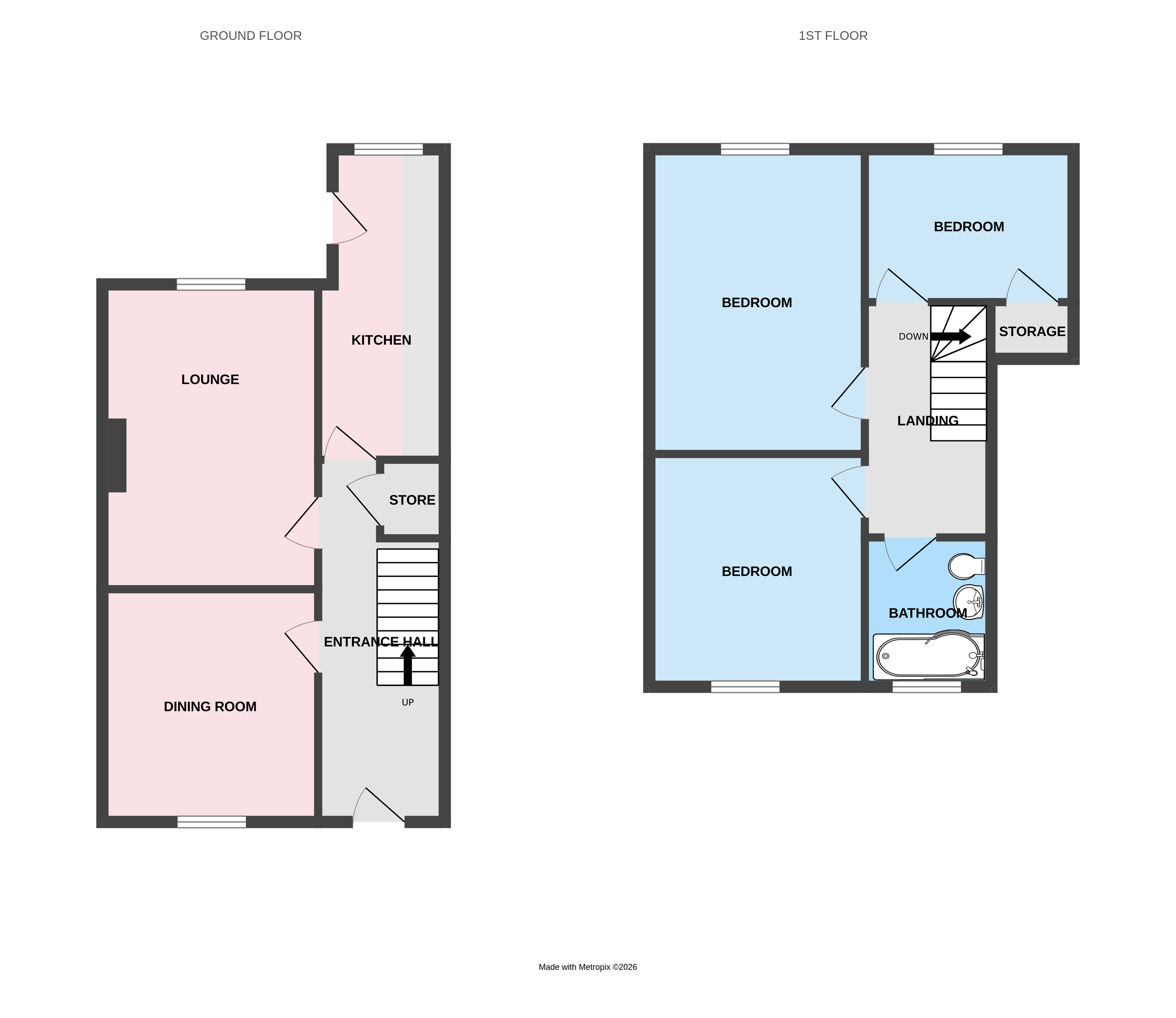 57, Church Walk, Telford floorplan
