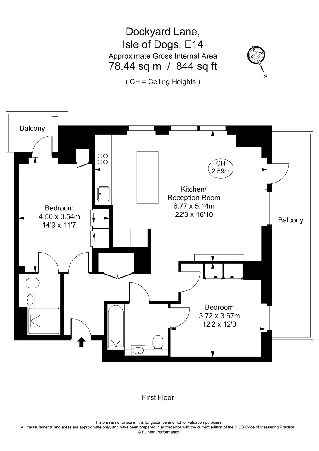 2 Bedrooms Flat to rent in Dockyard Lane, London E14