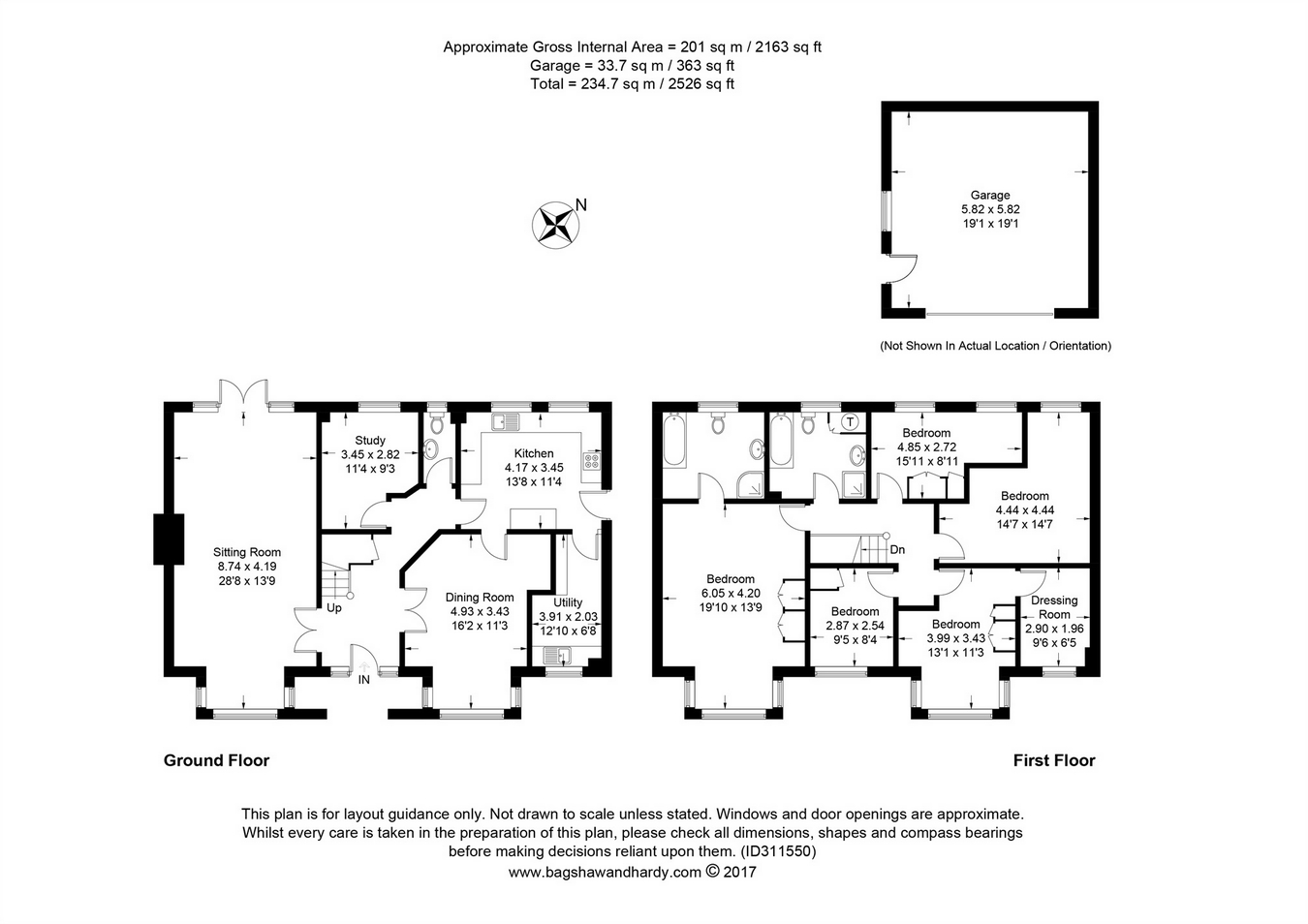 5 Bedrooms Detached house to rent in Hersham Road, Walton-On-Thames, Surrey KT12