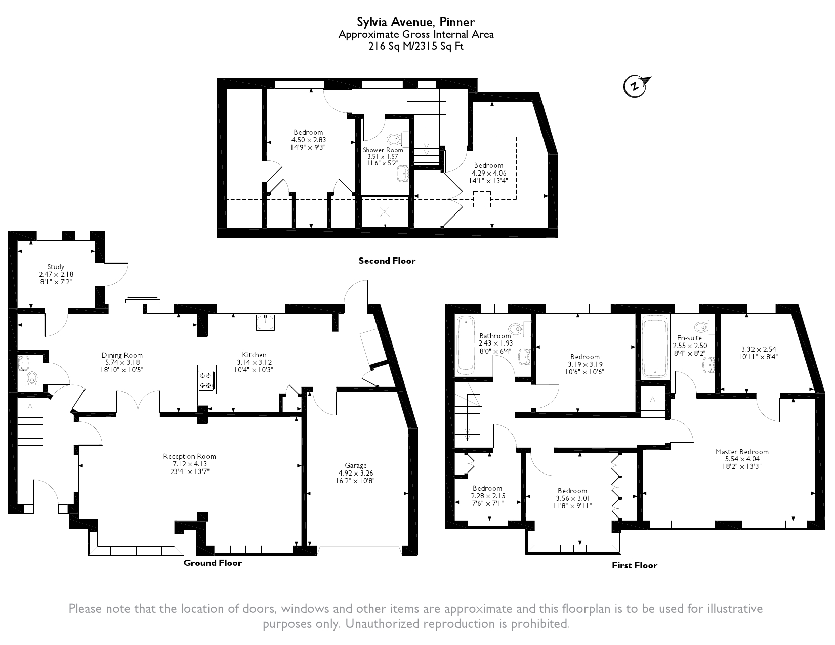 52, Sylvia Avenue, Hatch End, Pinner floorplan