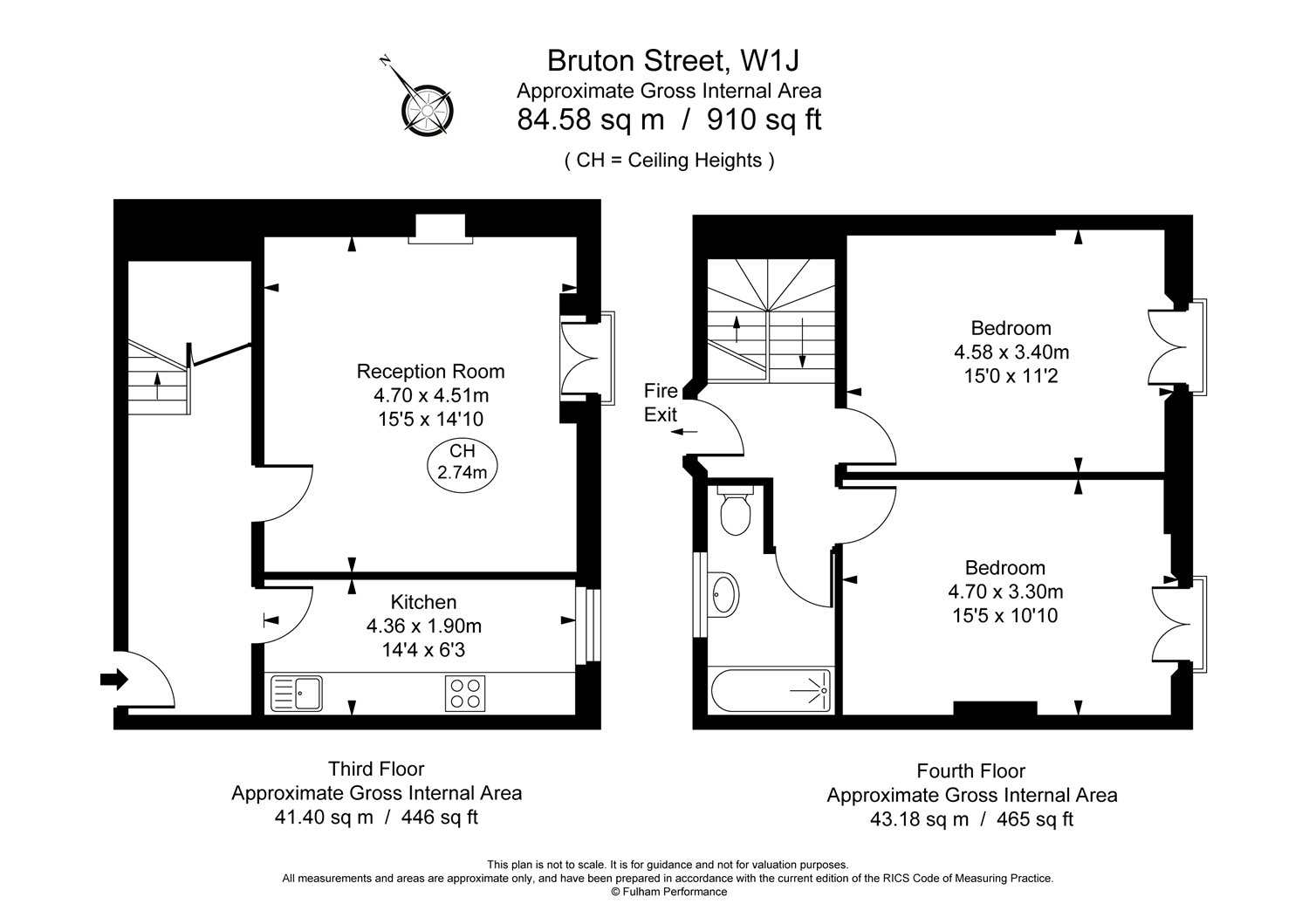 2 Bedrooms Flat to rent in Bruton Street, Mayfair, London W1J