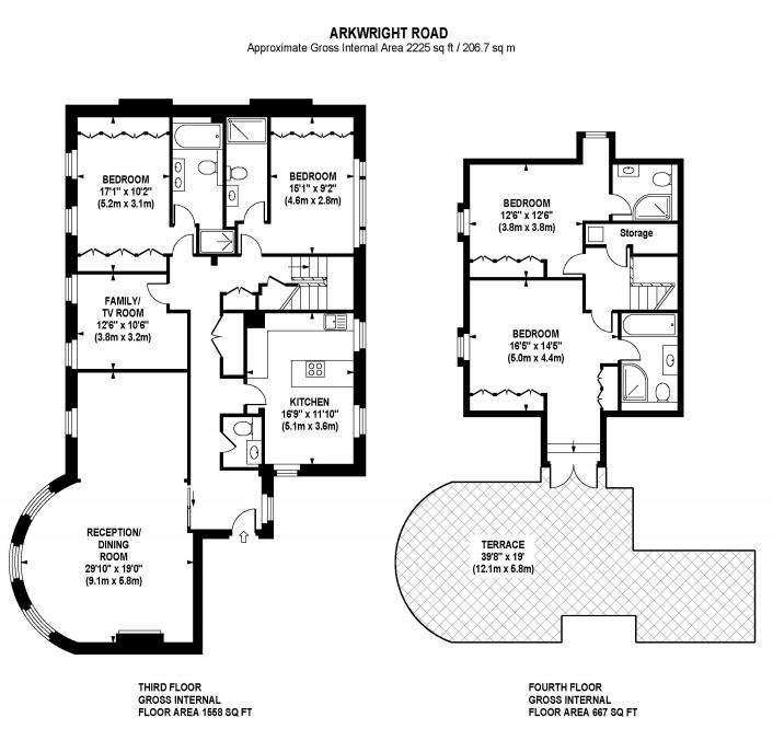 5 Bedrooms Flat to rent in Arkwright Road, Hampstead NW3