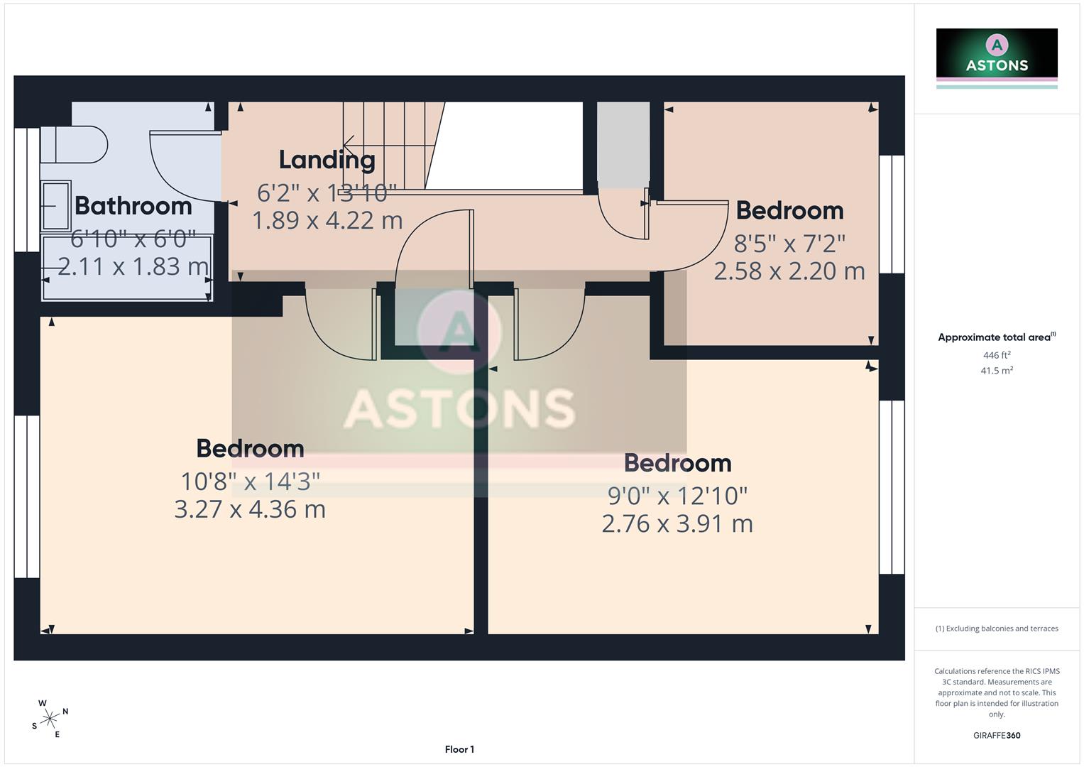13, Beaumont Close, Crawley floorplan