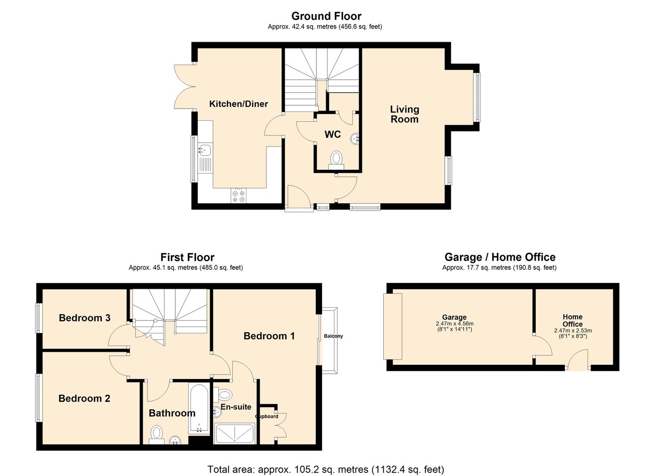 8, Leedham Road, Locking Parklands,  Weston-Super-Mare floorplan