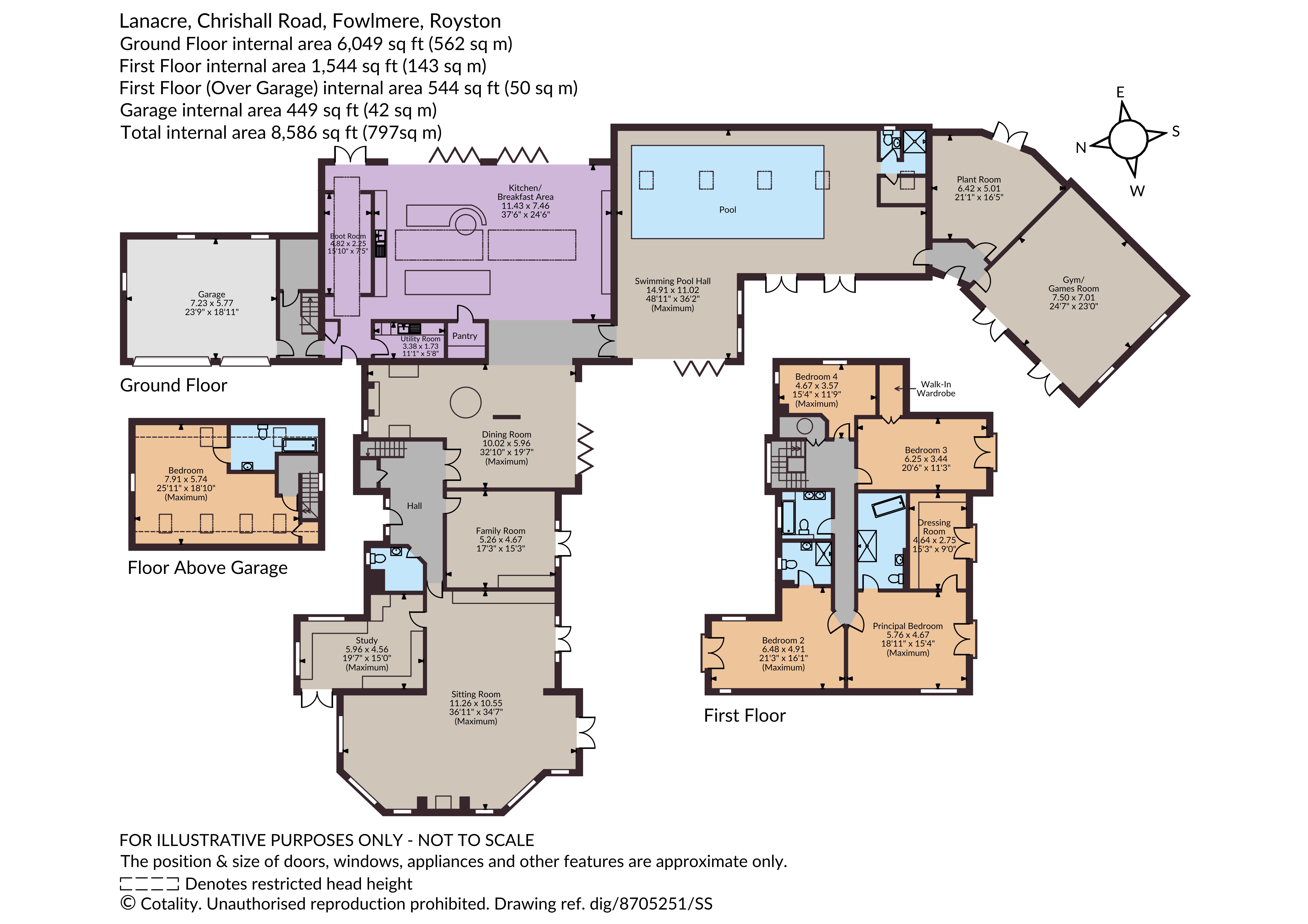 Lanacre,, Chrishall Road, Fowlmere, Hertfordshire floorplan