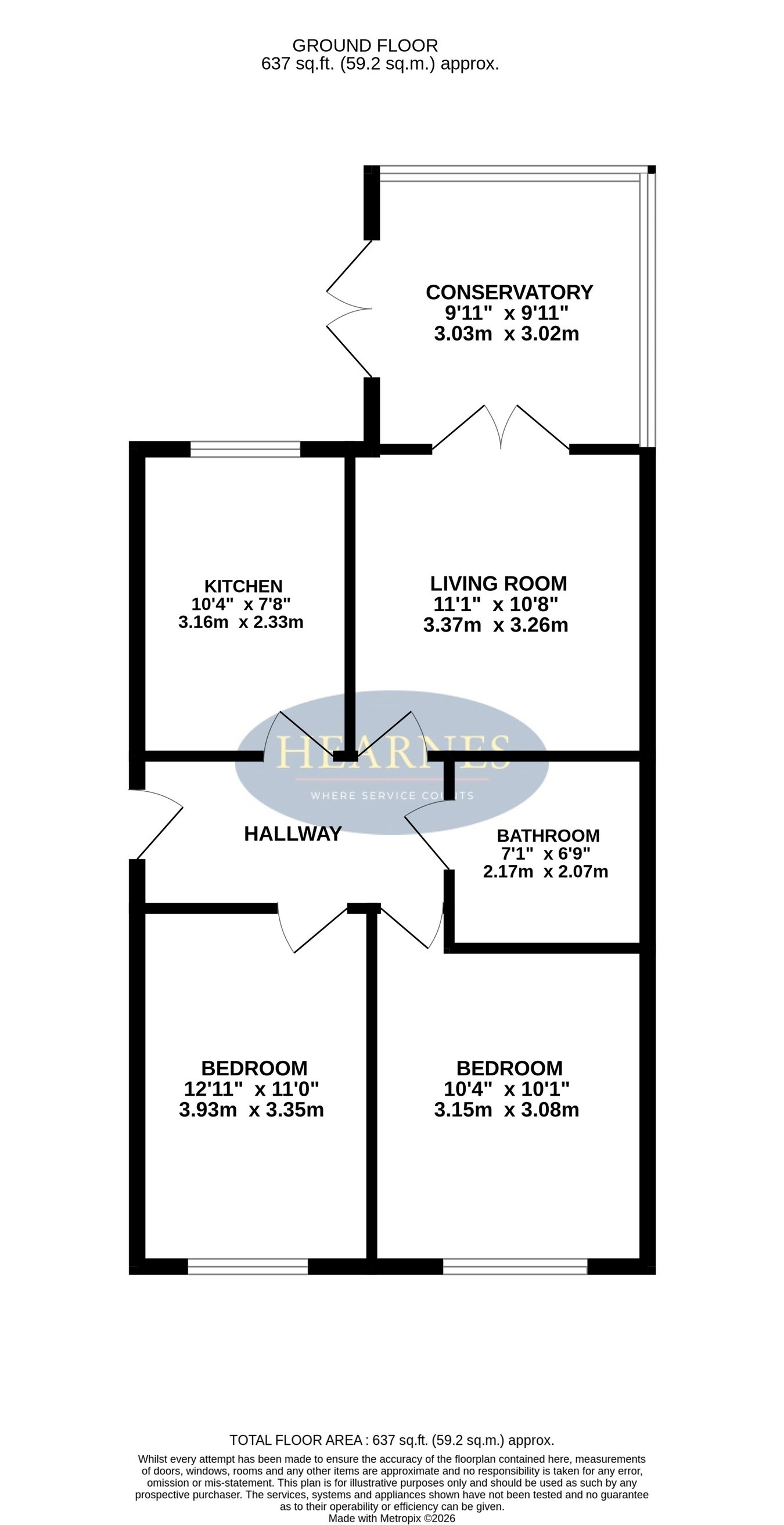 3b, Cromer Road, Bournemouth floorplan
