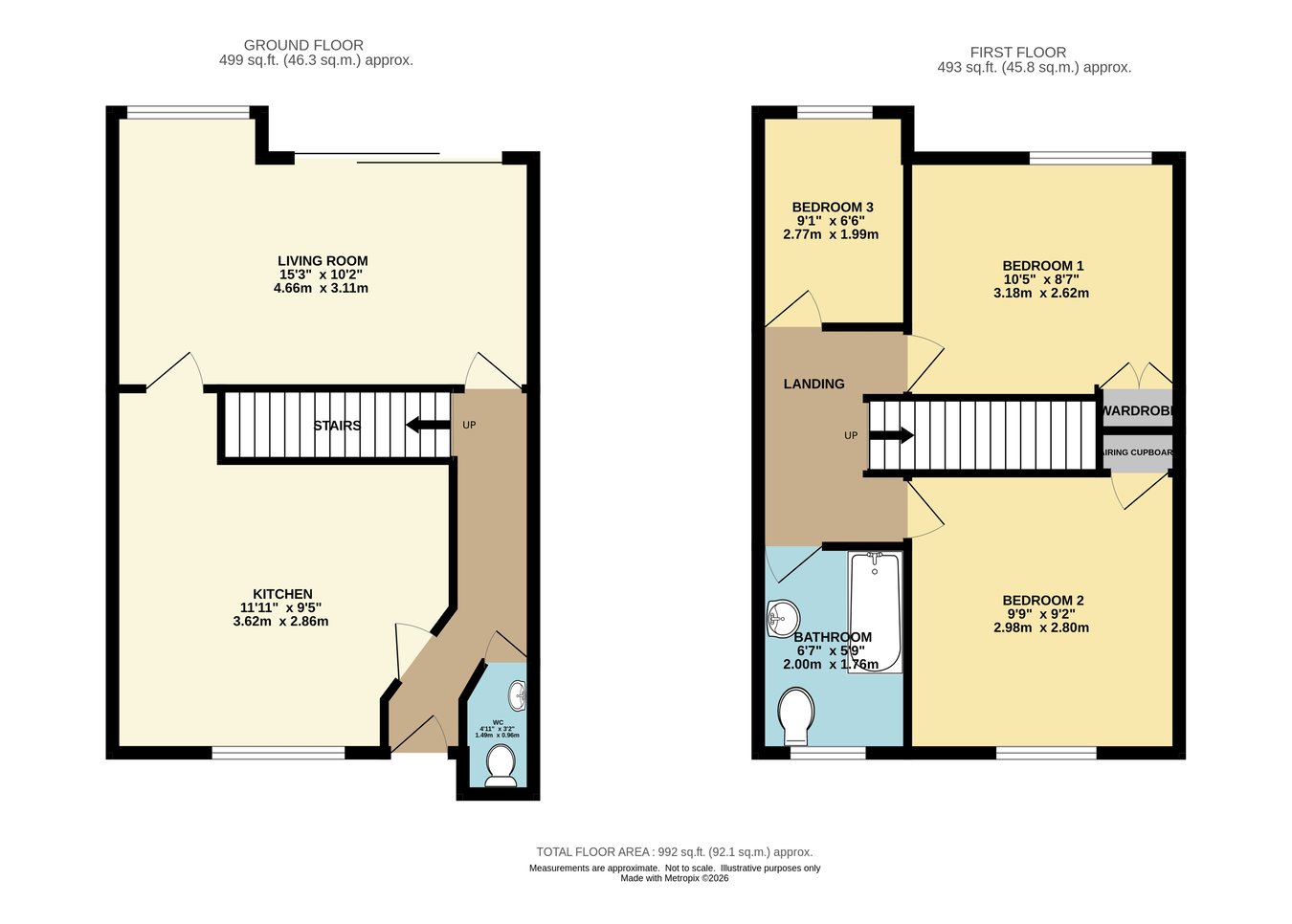 10, Old Manor Close, Wimborne floorplan