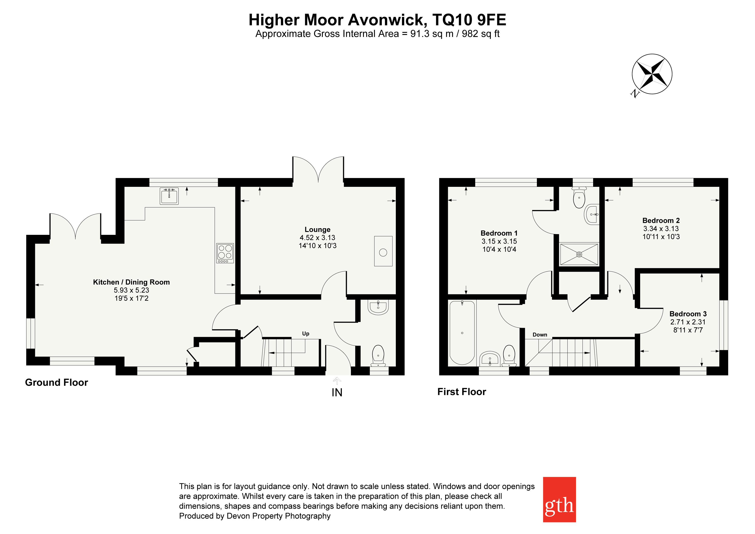 15, Higher Moor, South Brent floorplan