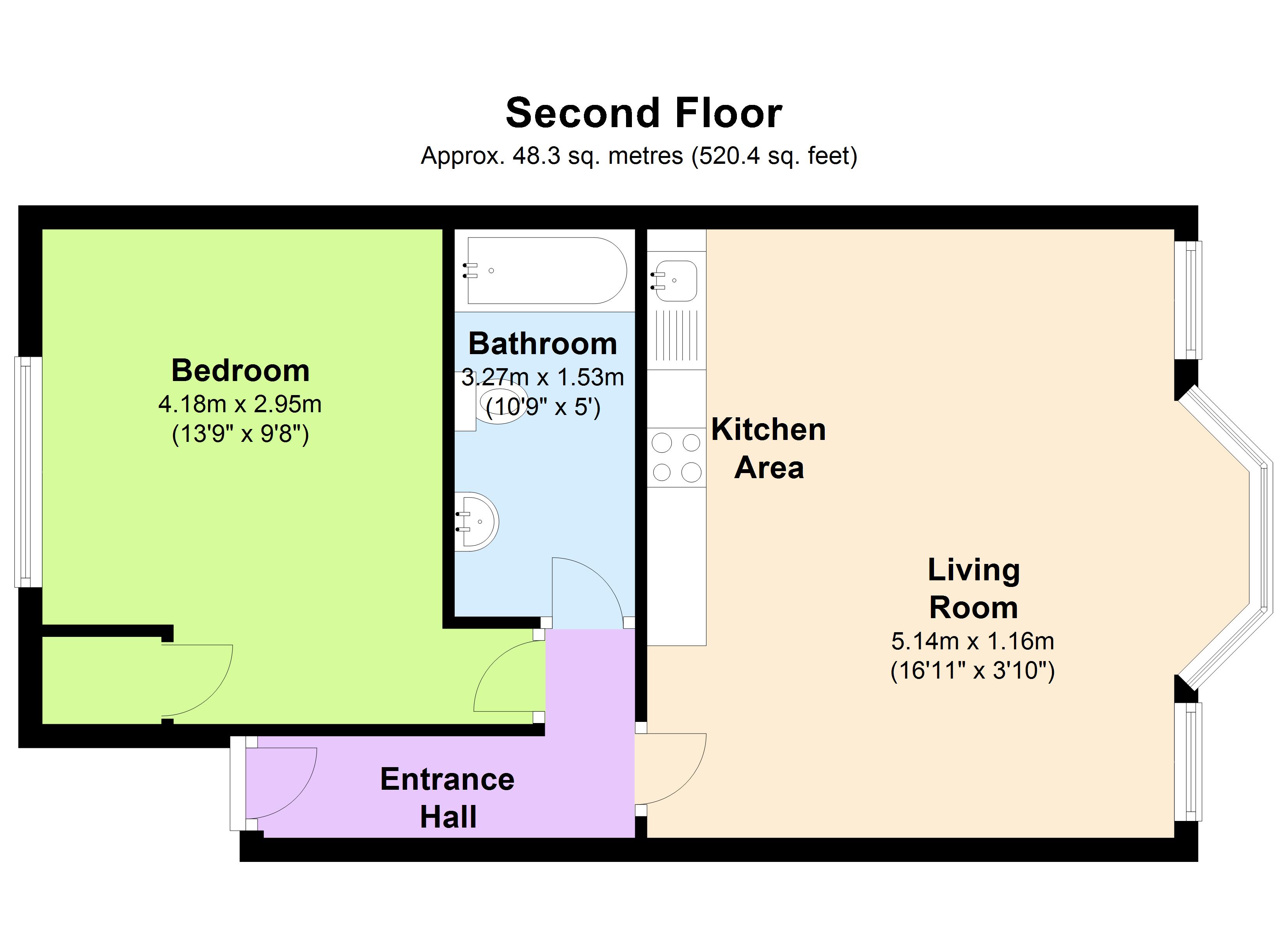 1 Bedrooms Flat to rent in Queensway, London W2