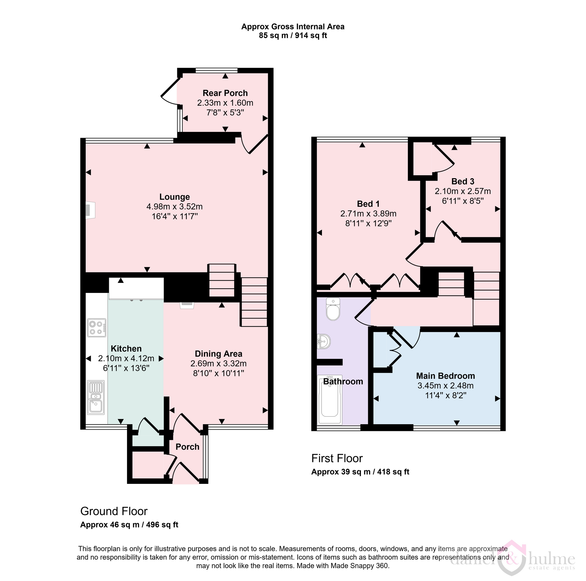 5 Swallow Croft, Leek floorplan
