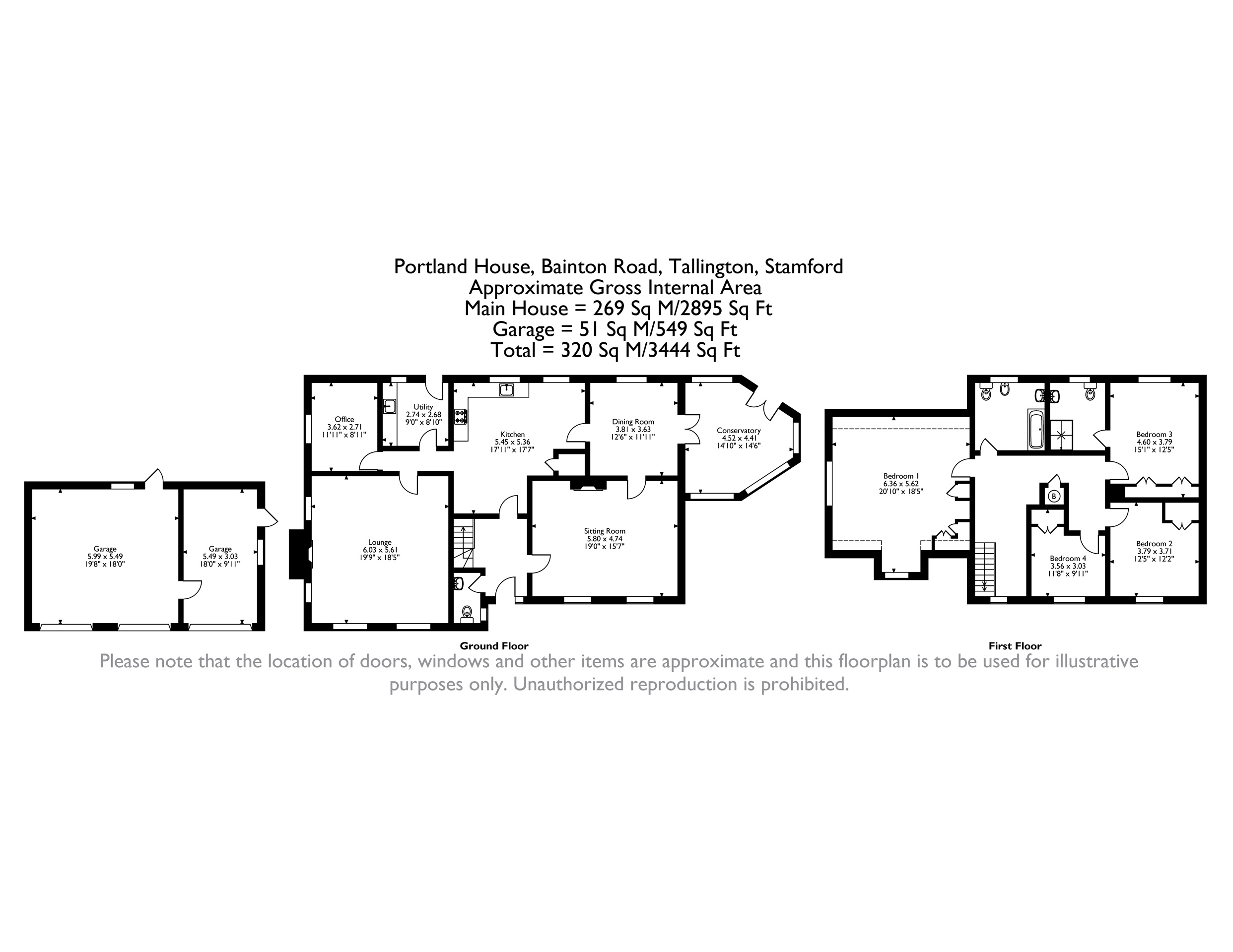 Portland House, Bainton Road, Stamford floorplan