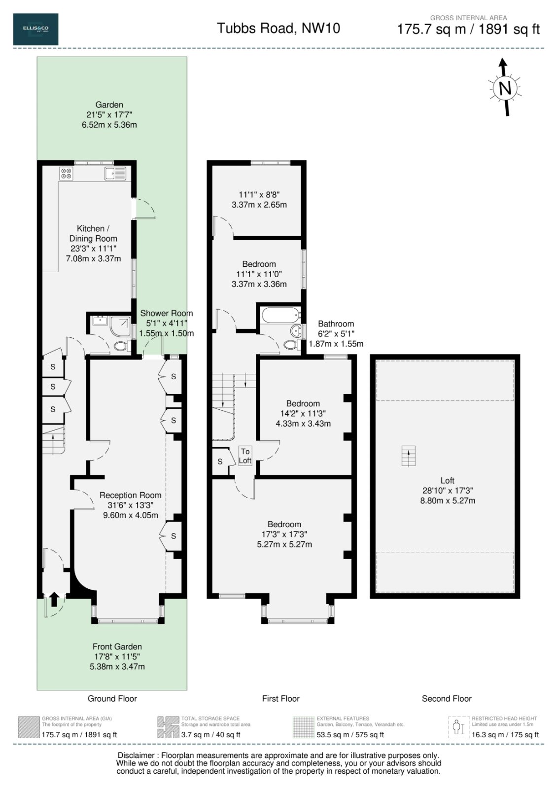 66, Tubbs Road, London floorplan