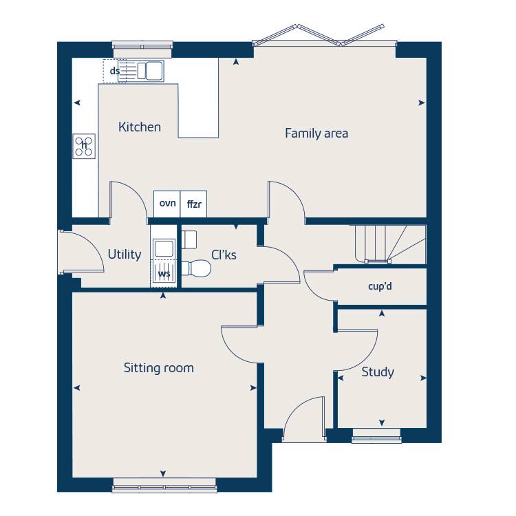 "Violet" at Yardley Road, Olney MK46, 4 bedroom detached house for sale