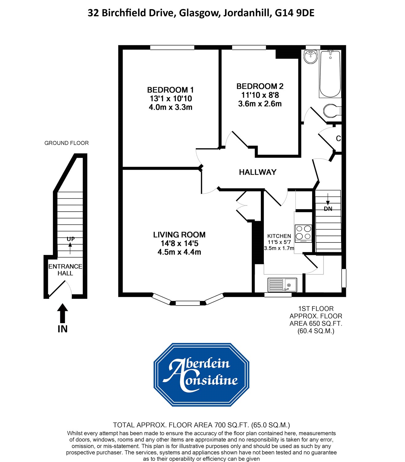 2 Bedrooms Flat for sale in Birchfield Drive, Scotstoun, Glasgow G14