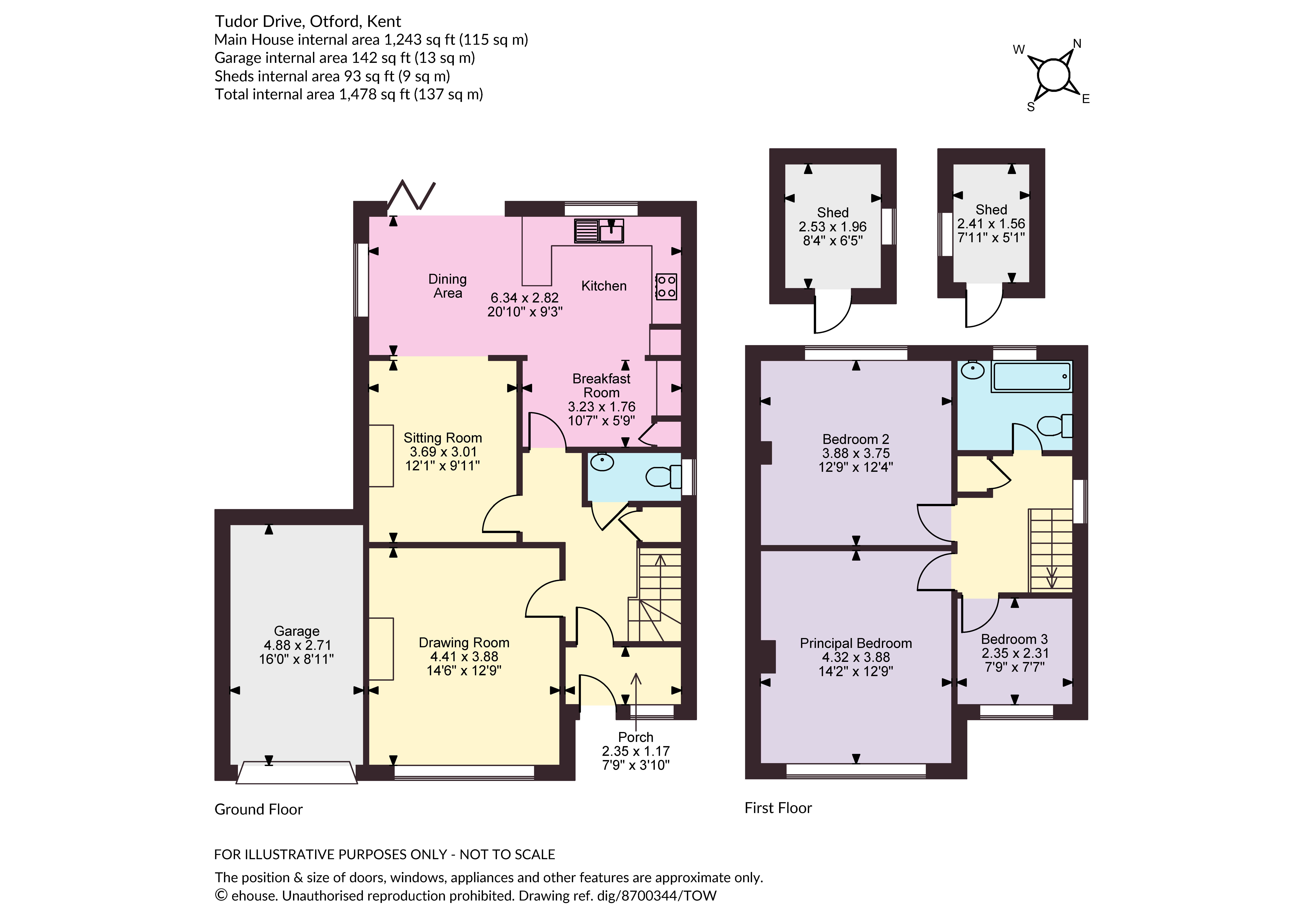 20, Tudor Drive, Sevenoaks floorplan